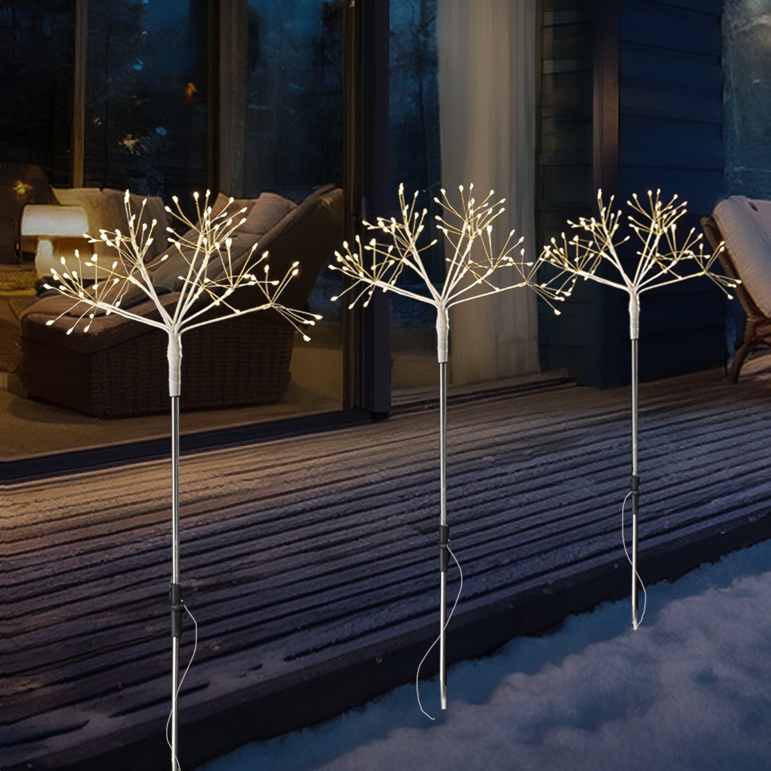 MARELIDA LED Gartenleuchte LED Gartenstecker Feuerwerk Firework Fernb Leuch günstig online kaufen