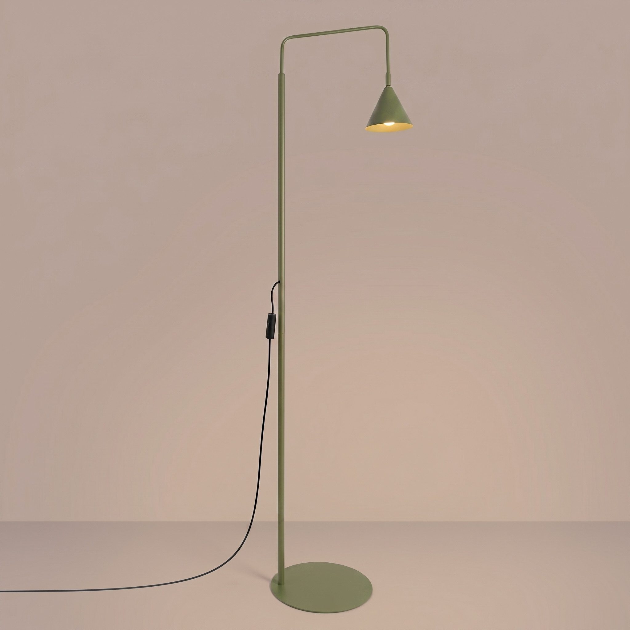 SOLLUX lighting Stehlampe Stehlampe NOX olivgrün, Nicht enthalten
