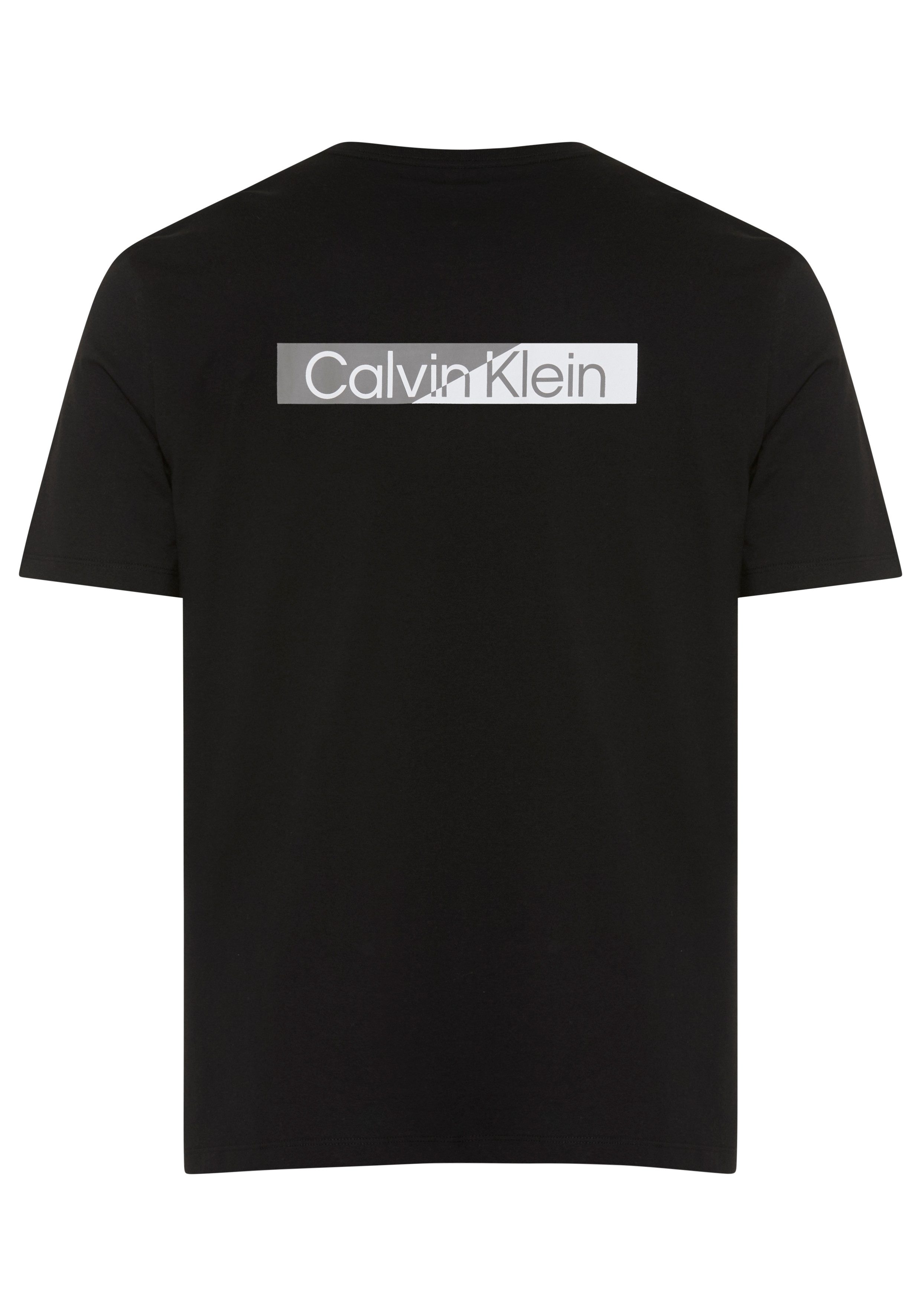 Calvin Klein T-Shirt reine Baumwolle, Regular Fit, Brust- und Rückendruck