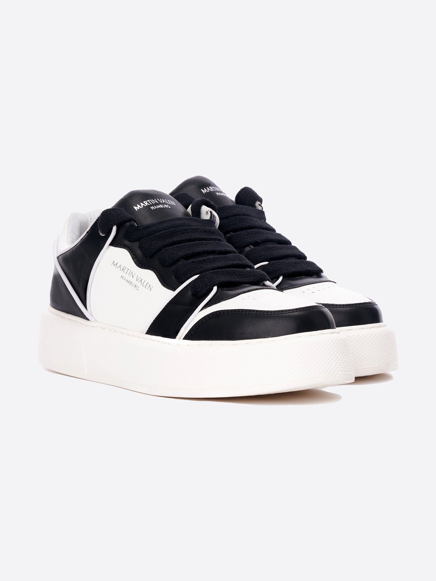 Martin Valen Zweifarbige High-Top Sportschuhe Schnürschuh