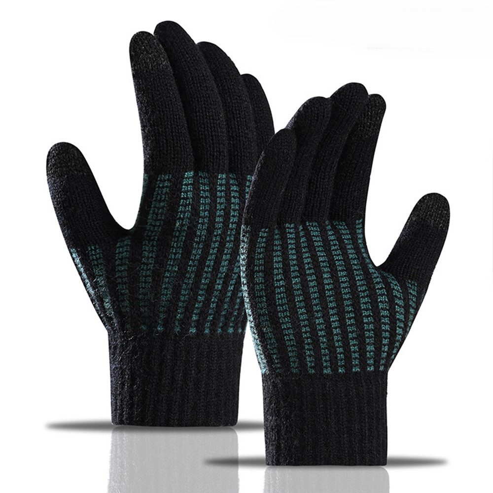 Coonoor Fleecehandschuhe Winterhandschuhe Damen Herren, Warm Touchscreen Strickhandschuhe für Outdoor Sport, Laufen, Radfahren, Alltag & Weihnachtsgeschenk