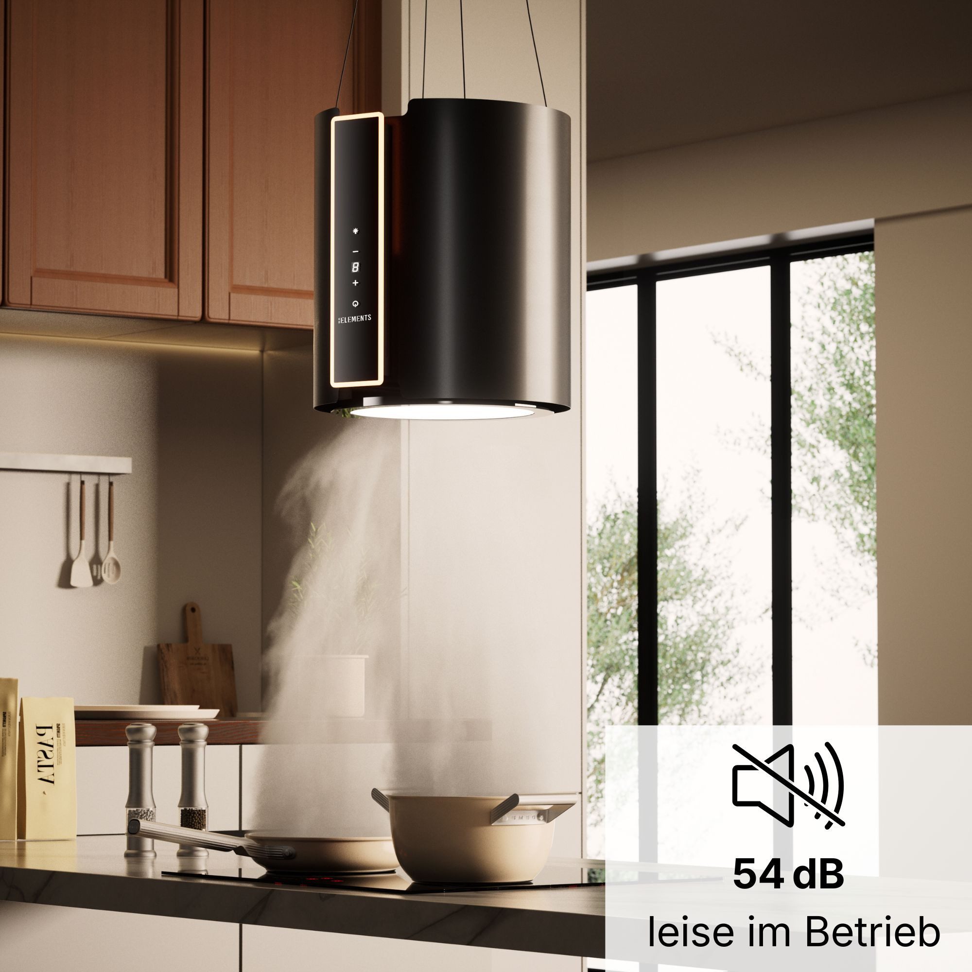 KB Elements Inselhaube mit Fernbedienung, 1000 m³/h Fernbedienung, 1000 m³/h Saugleistung – Bild 4 von 5