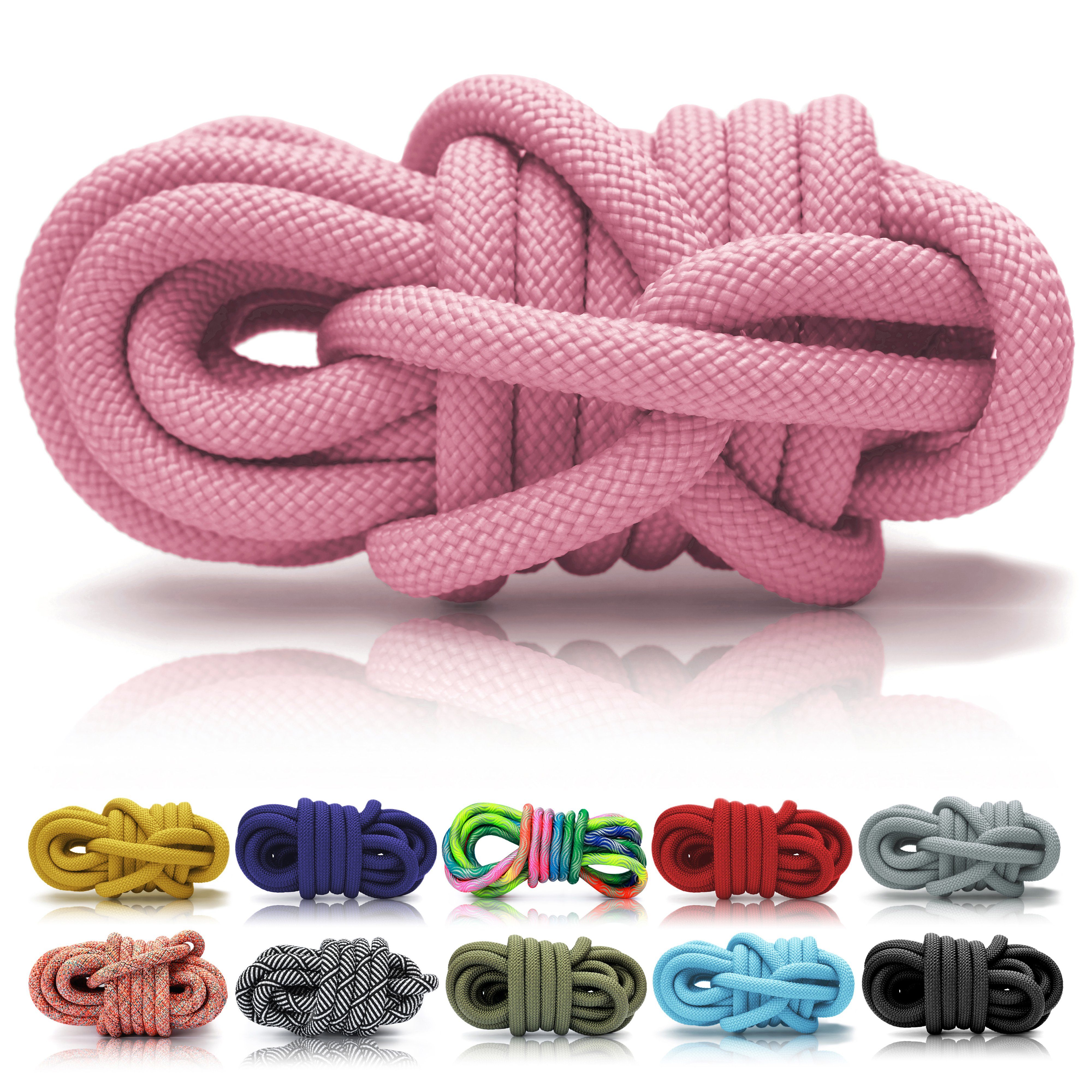 Ganzoo PPM Seil 5 Meter, Tauseil, Hunde-Leine, Halsband, Takeln,10mm,Pinkrosa Reepschnur