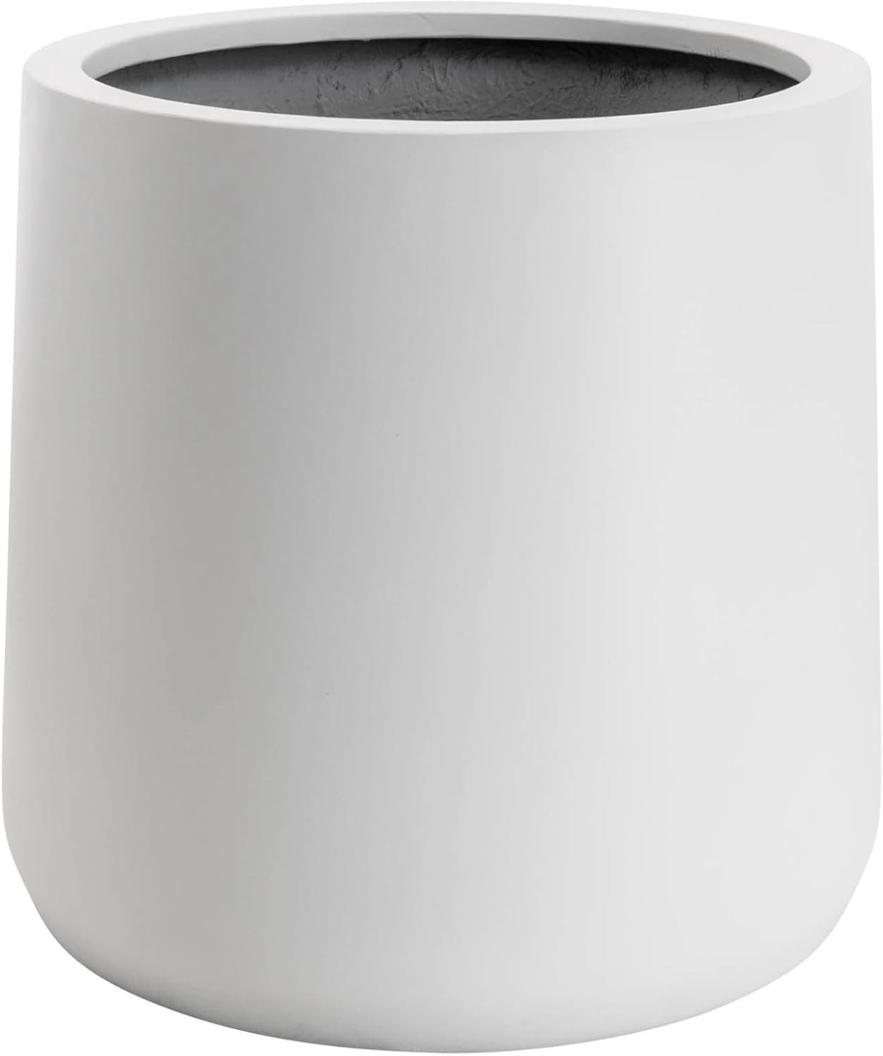 VIVANNO Blumentopf Fiberglas VEKRA Rund - Weiß Matt (1 St), 43x40 cm günstig online kaufen