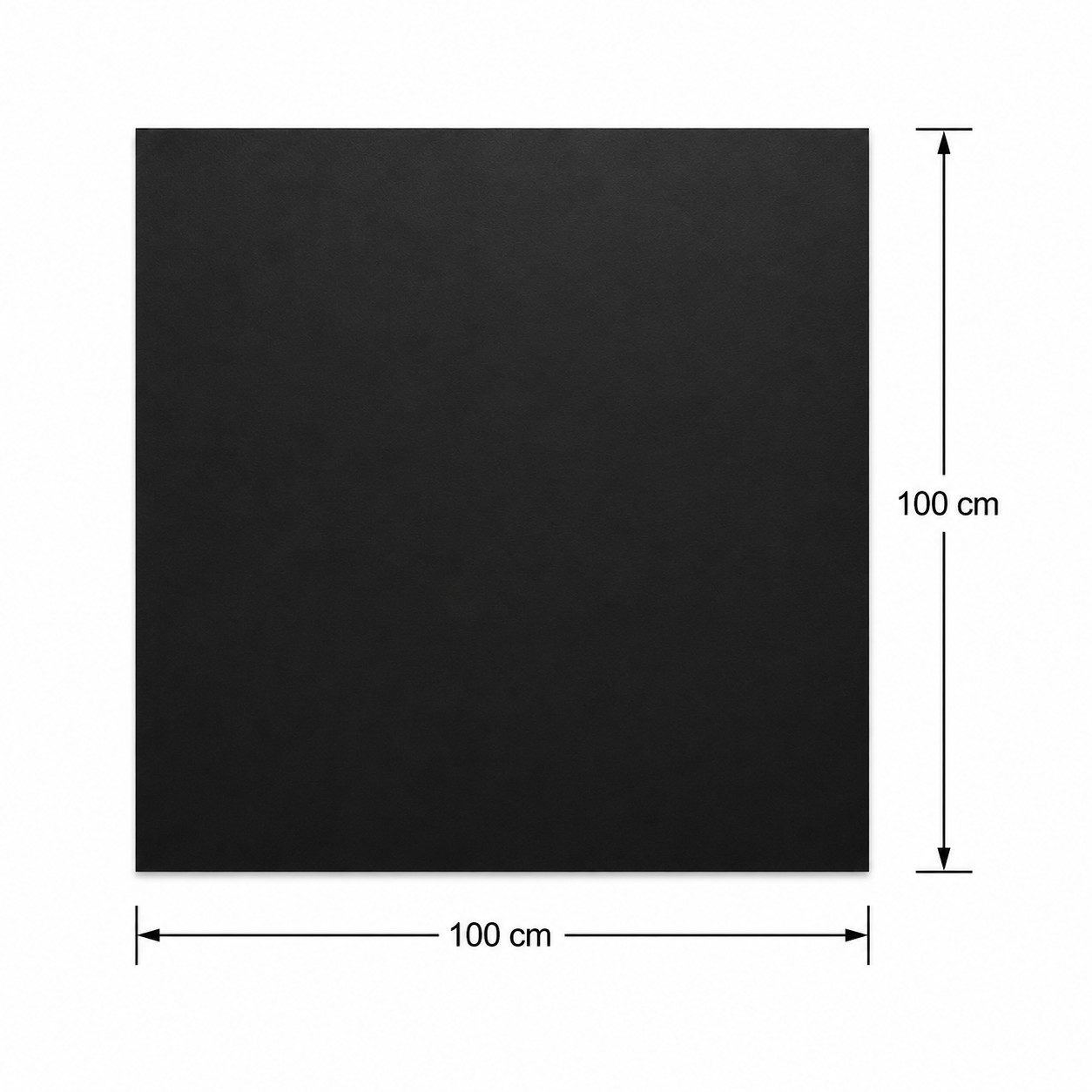 Hanseatic Bodenschutzplatte für Kaminöfen Quadrat 100 Stahl, 1-St., Stahl-Quadrat, 100 x 100 cm, 2mm Stärke, schwarz, zum Funkenschutz – Bild 3 von 4