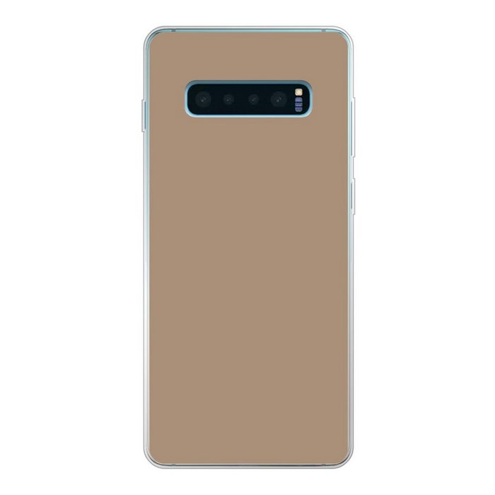 MuchoWow Handyhülle Bäckereibraun - Interieur - Erdfarben Phone Case Handyhülle Samsung Galaxy S10+ Silikon Schutzhülle
