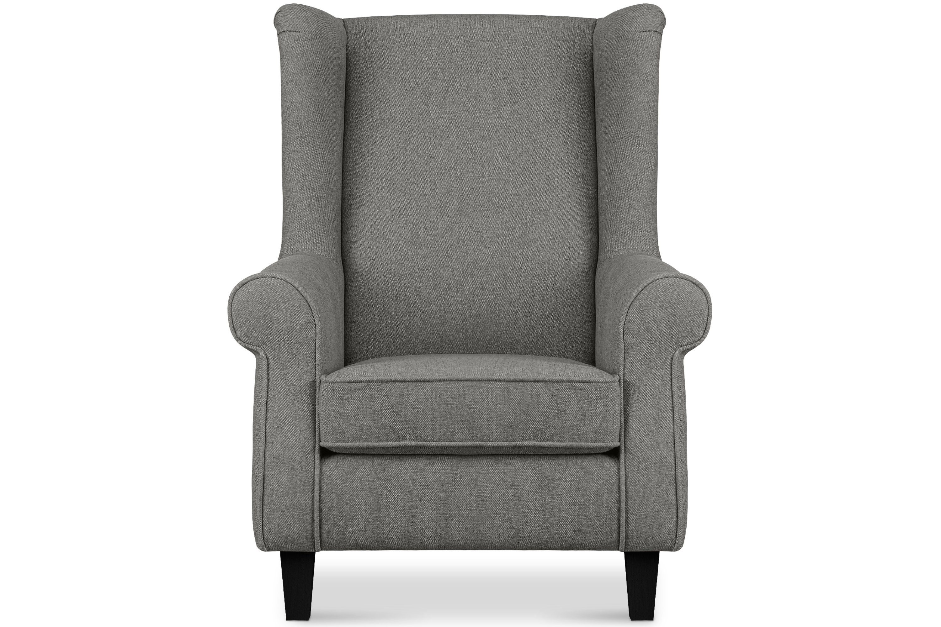 Konsimo Ohrensessel MILES Gepolsterter Sessel, Sitzfläche, in Sessel der Armlehnen, Federn mit Massivholzbeine mit