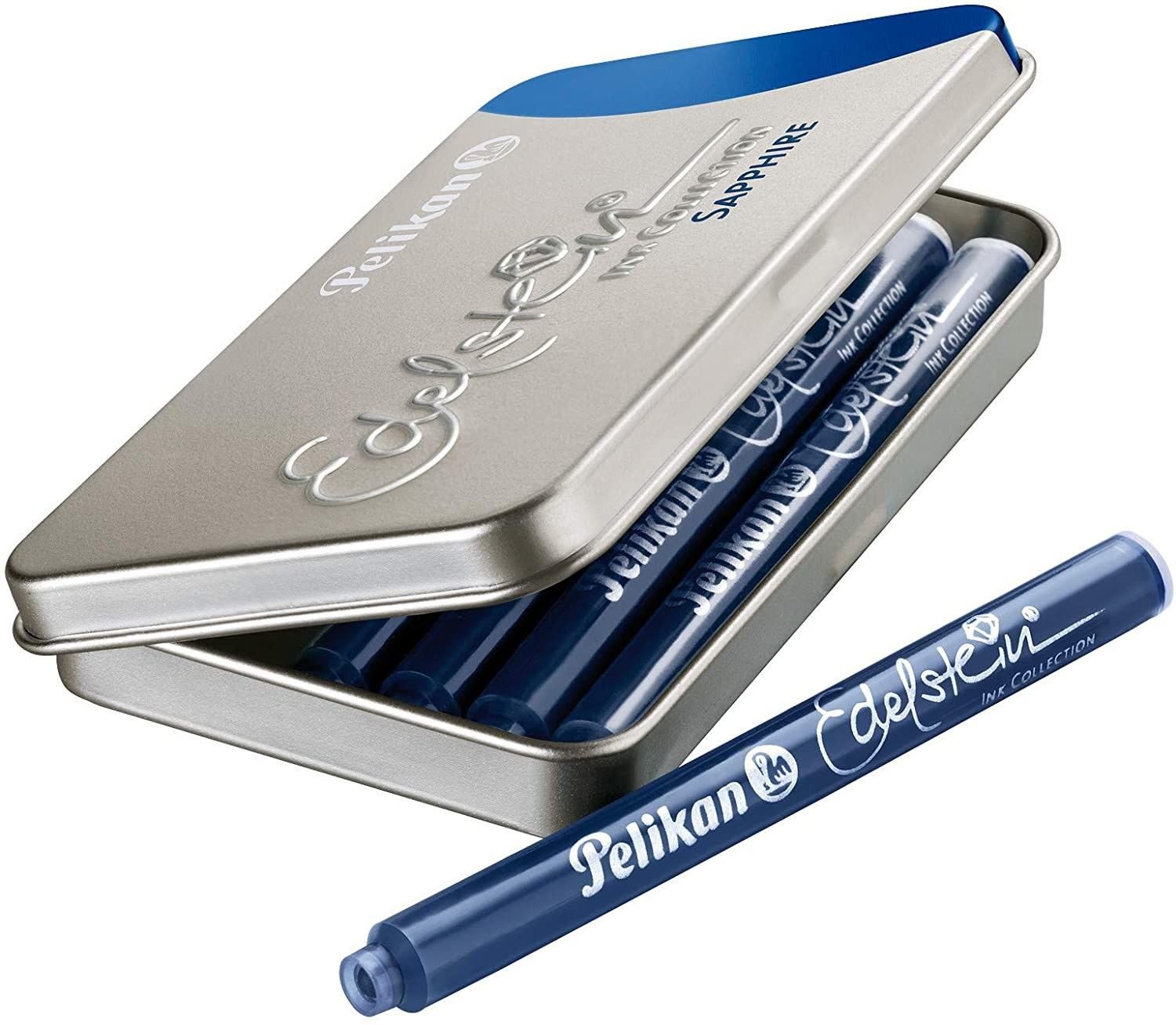 Pelikan Füller Pelikan Edelstein® Ink Collection Tanzanite, Blau-Schwarz, 6 Großraump