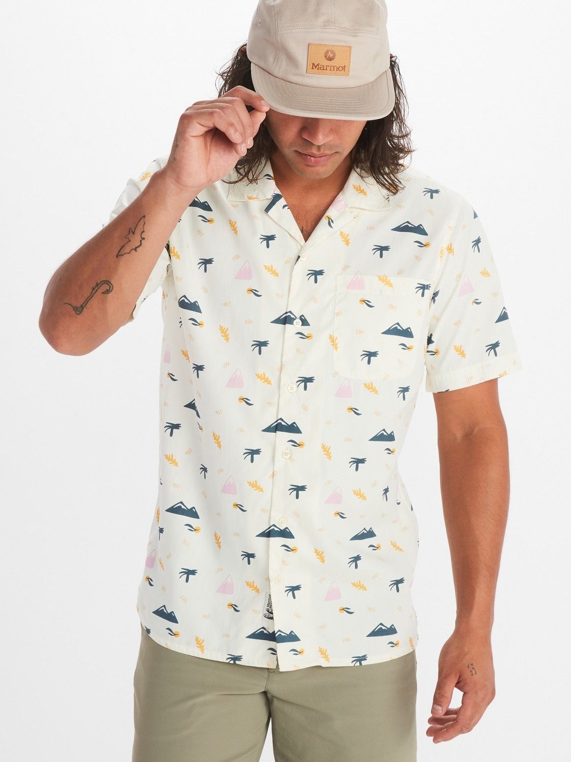Marmot Outdoorhemd Reise-/Wanderhemd Muir Camp (weiches, leichtes Gewebe, atmungsaktiv)