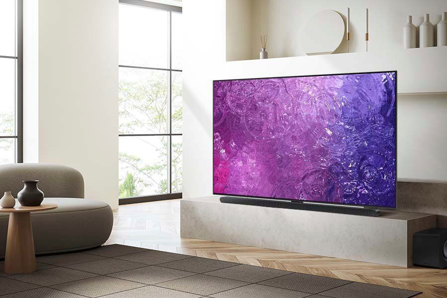 cm/65 4K, (163 Prozessor Zoll, HDR+, GQ65QN90CAT Neo Hub) Samsung Quantum Neural Quantum LED-Fernseher Gaming Smart-TV,