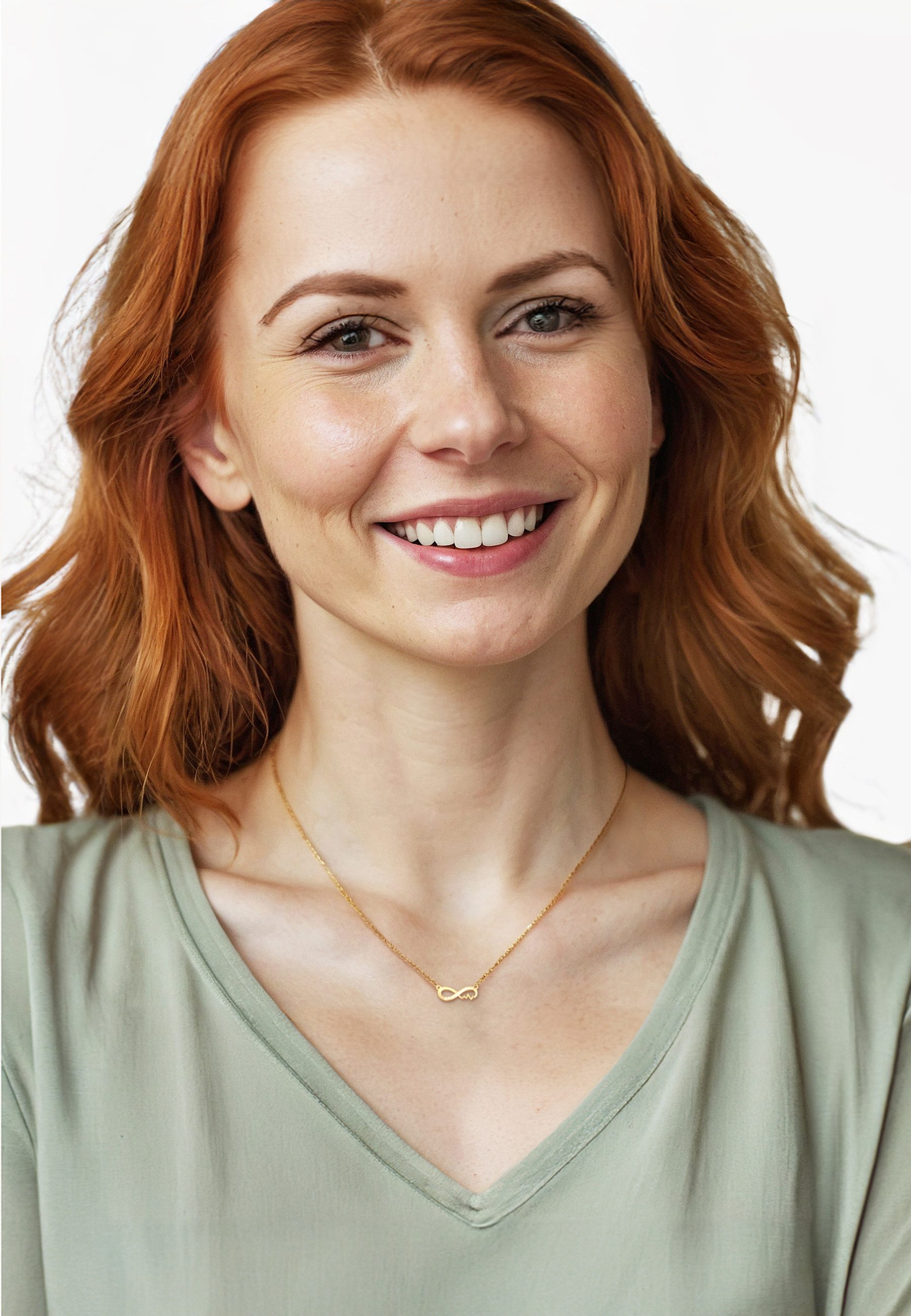 Sofia Milani Kette mit Anhänger Unendlicher Herzschlag, 925 Silber Damen Sc günstig online kaufen