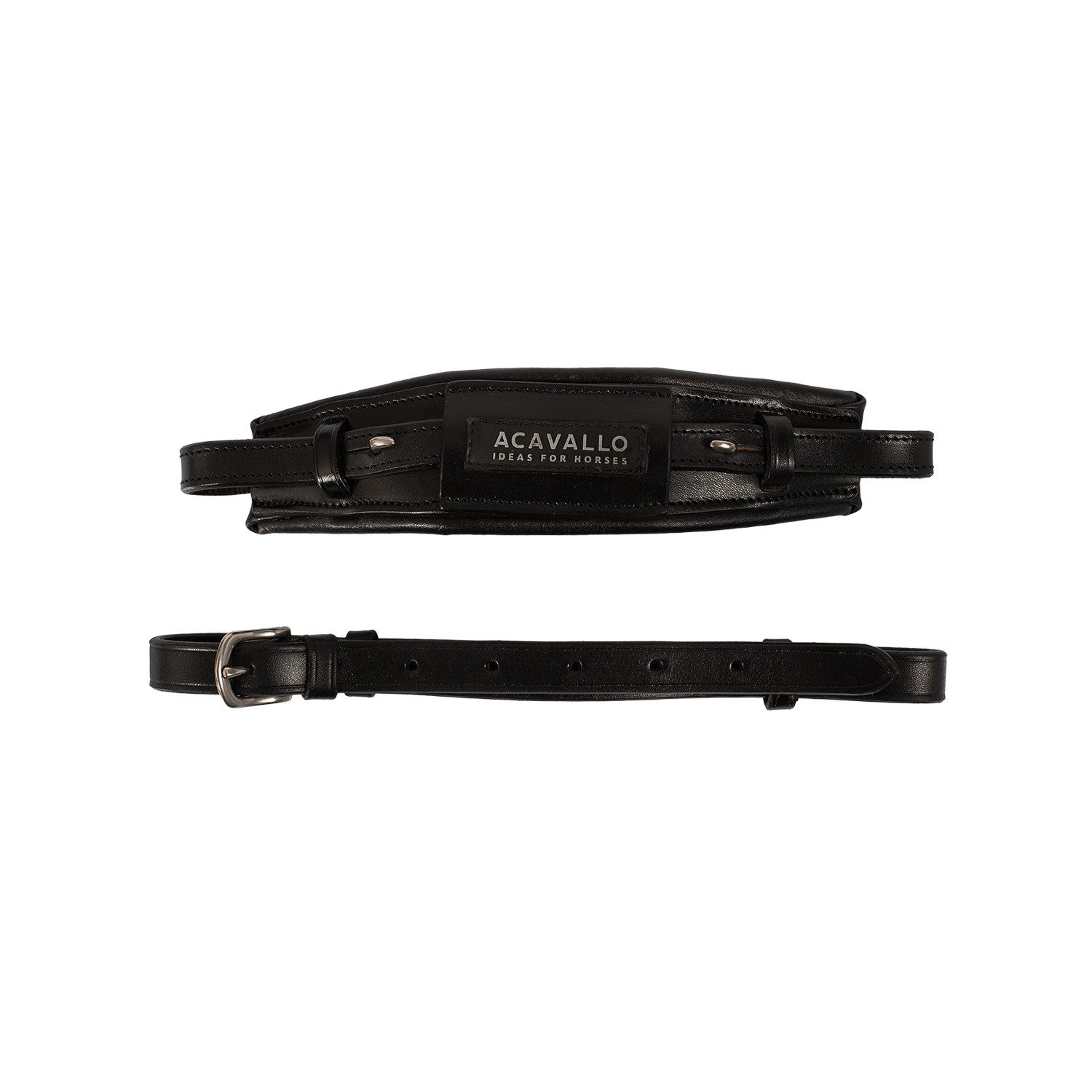 Acavallo Trensenzaum Acavallo Leder-Nasenriemen für Hackamore