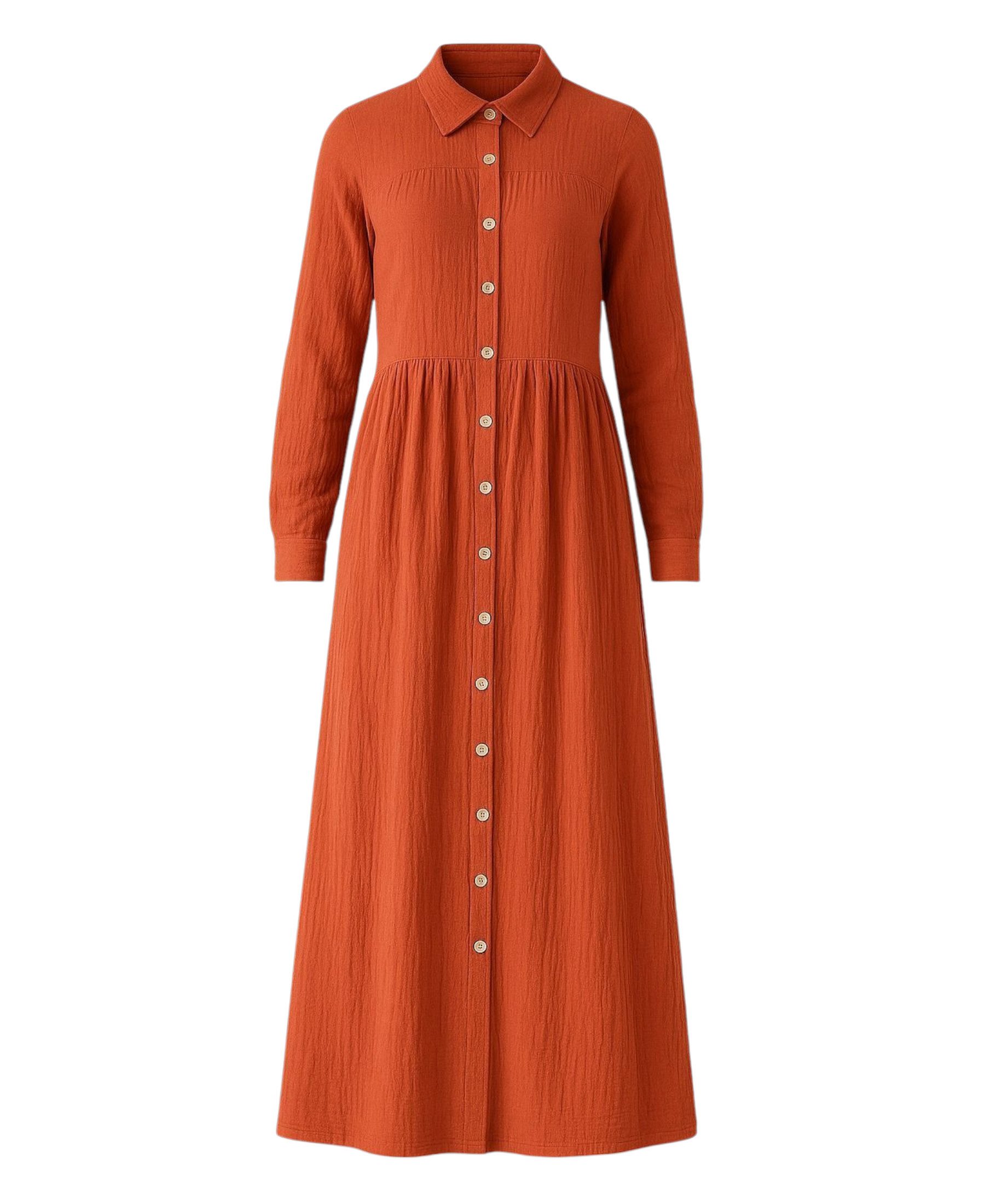 WENOR Sommerkleid Musselin Maxikleid 100% Baumwolle, günstig online kaufen