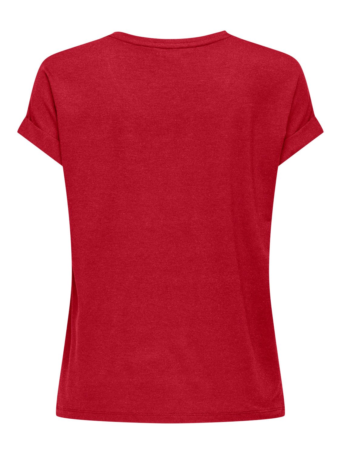 ONLY T-Shirt ONLMOSTER – Kurzarmshirt mit Aufschlag und klassischem Look Viskosemischung, regular fit