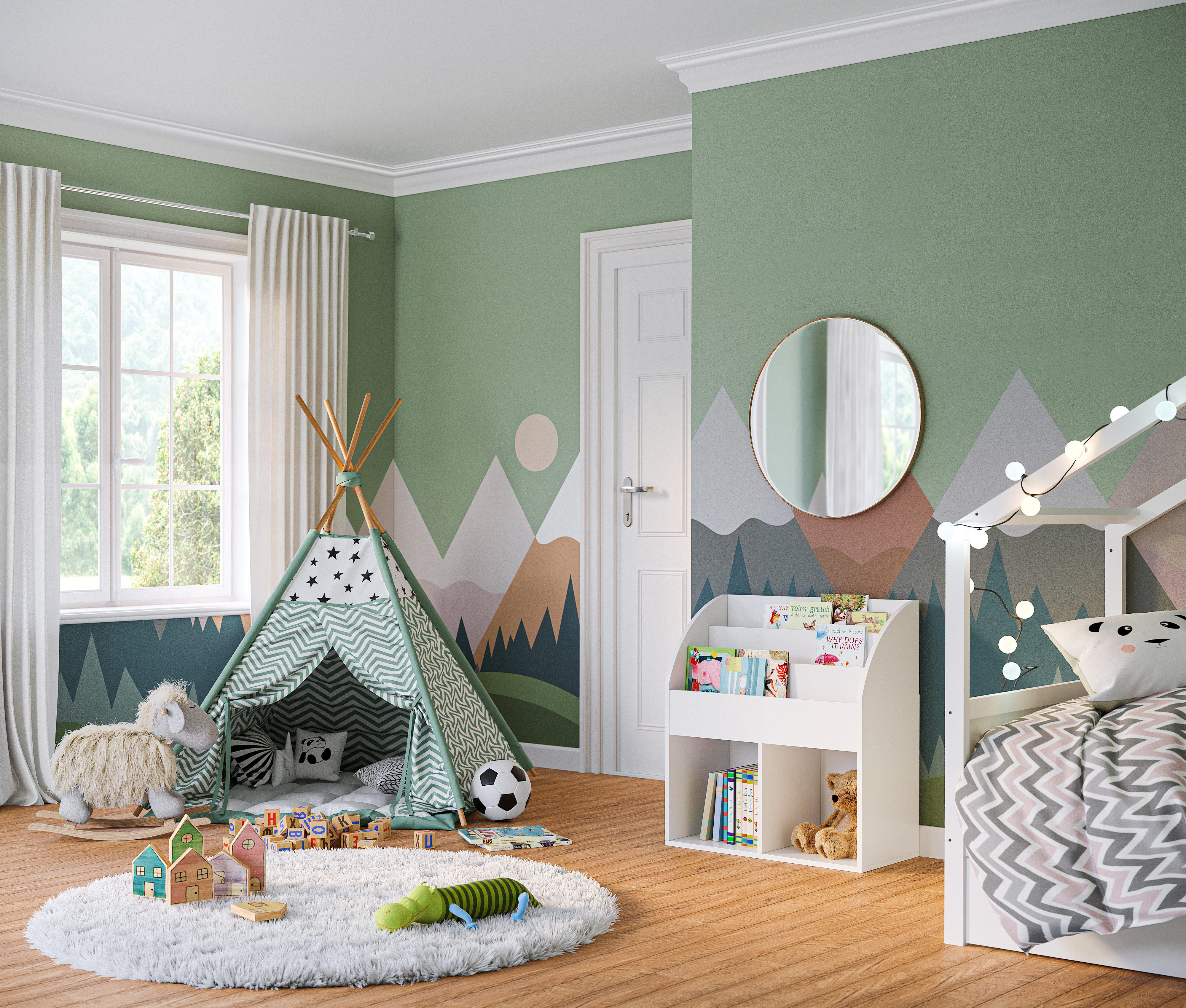 Bellabino Kinderregal Koro, weiß, 3 Fächer günstig online kaufen