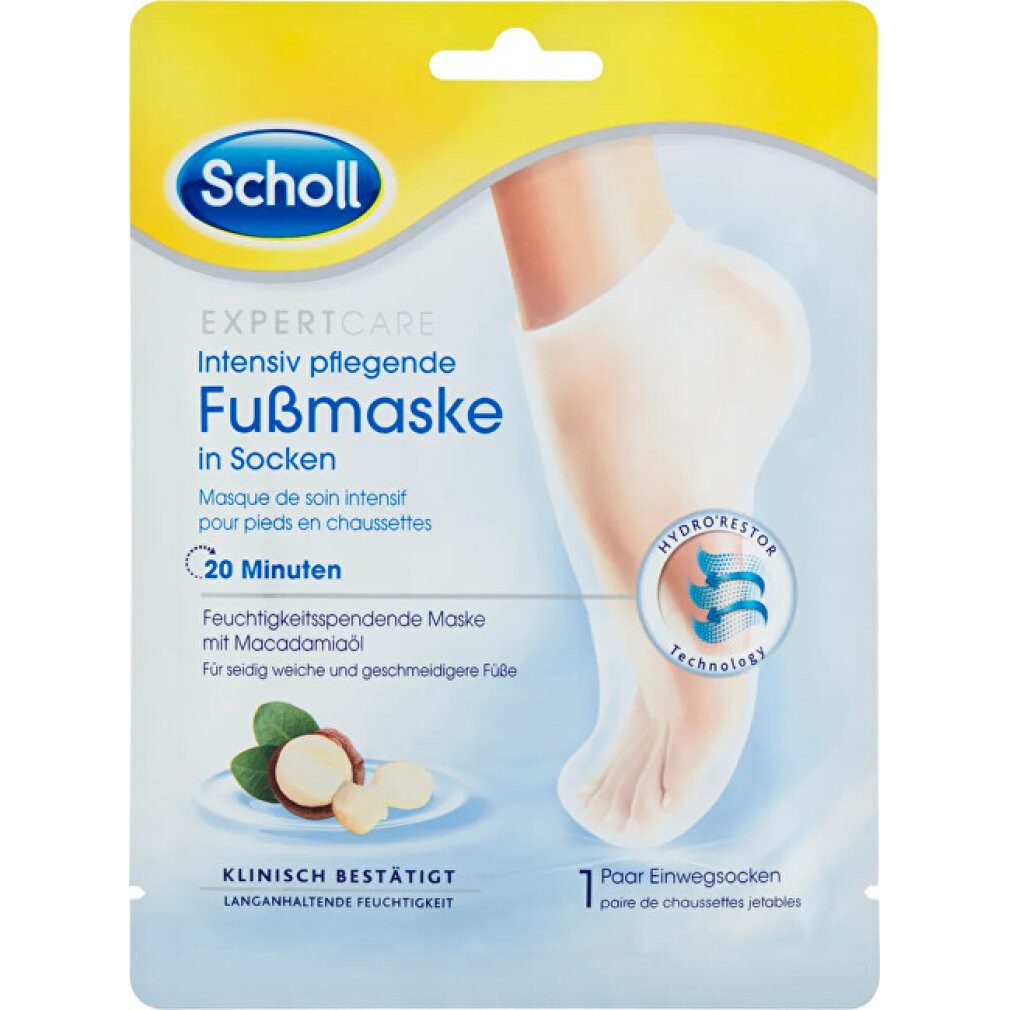 Dr. Scholl Fußcreme Expert Care PediMask Macadamia Oil Pflegende Fußmaske