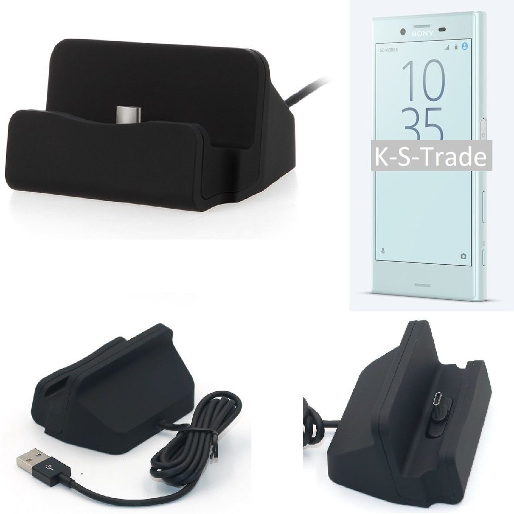 K-S-Trade Smartphone-Dockingstation für Sony Xperia X Compact,  Docking-Station Ladestation Dock Ladegerät Docking Station
