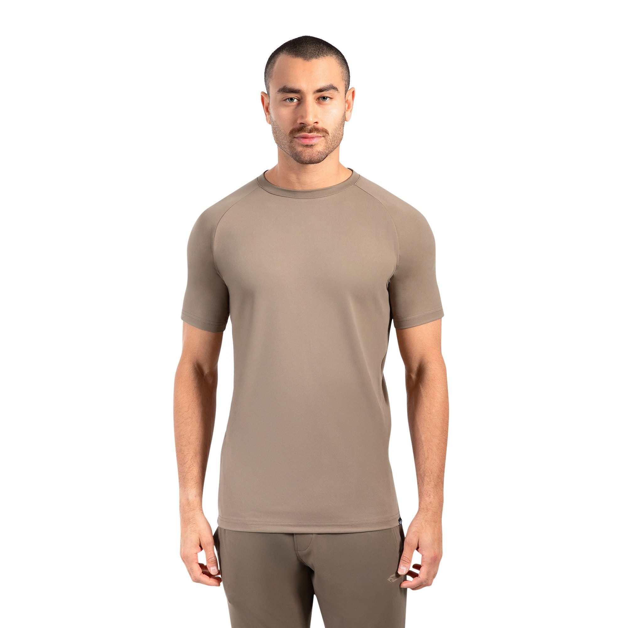 Smilodox T-Shirt Delian, Atmungsaktives Shirt mit 3D Rubber Print, Funktionsshirt mit Raglan-Schnitt Kurzarmshirt Sport Training Freizeit Alltag