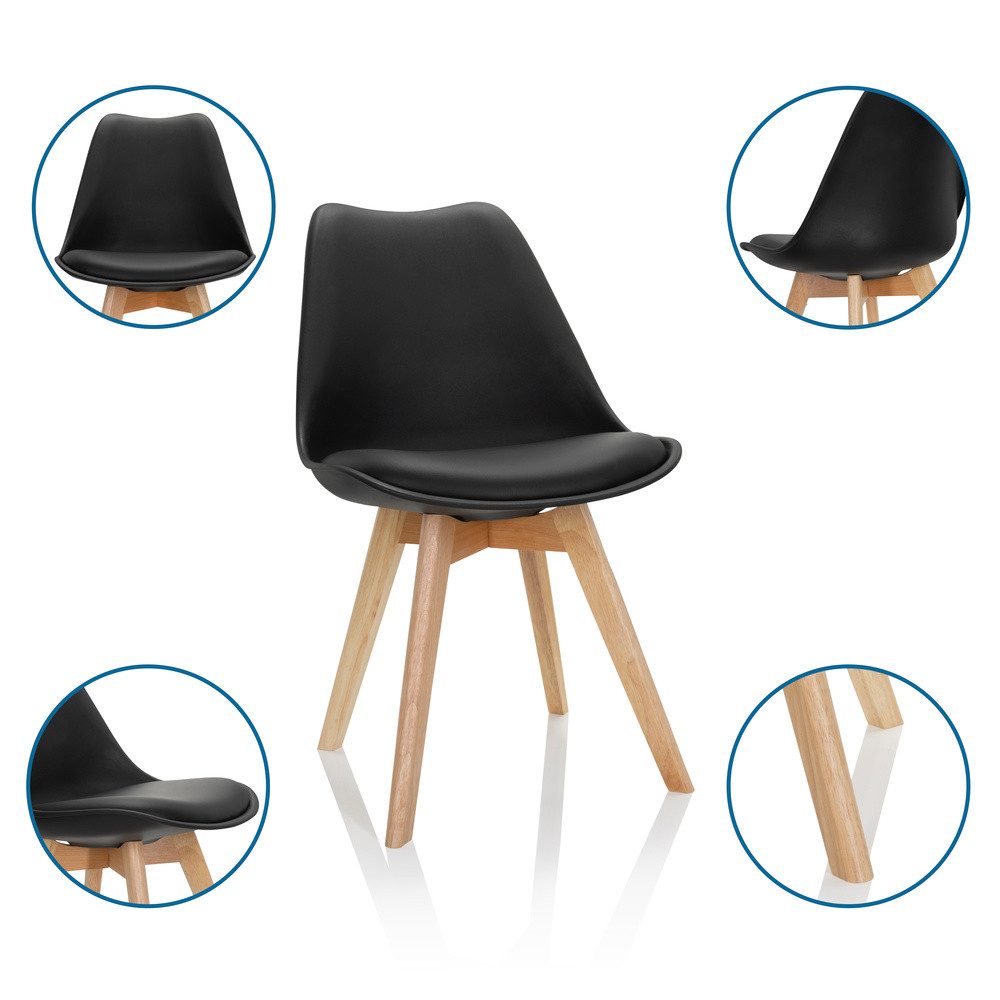 hjh OFFICE Schalenstuhl Schalenstuhl 4er Pack günstig online kaufen