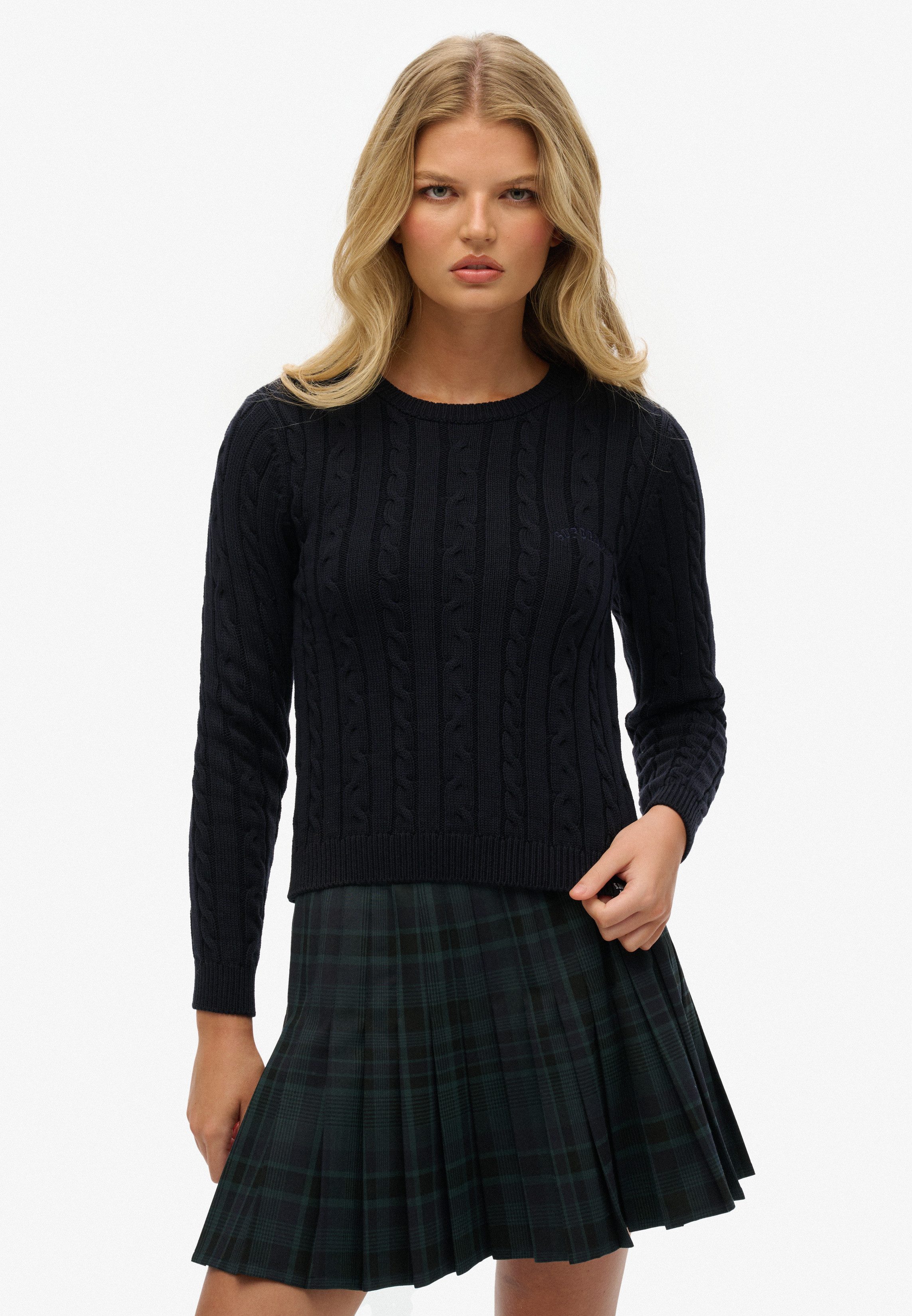 Superdry Вязаные свитера ESSENTIALS SLIM CABLE JUMPER