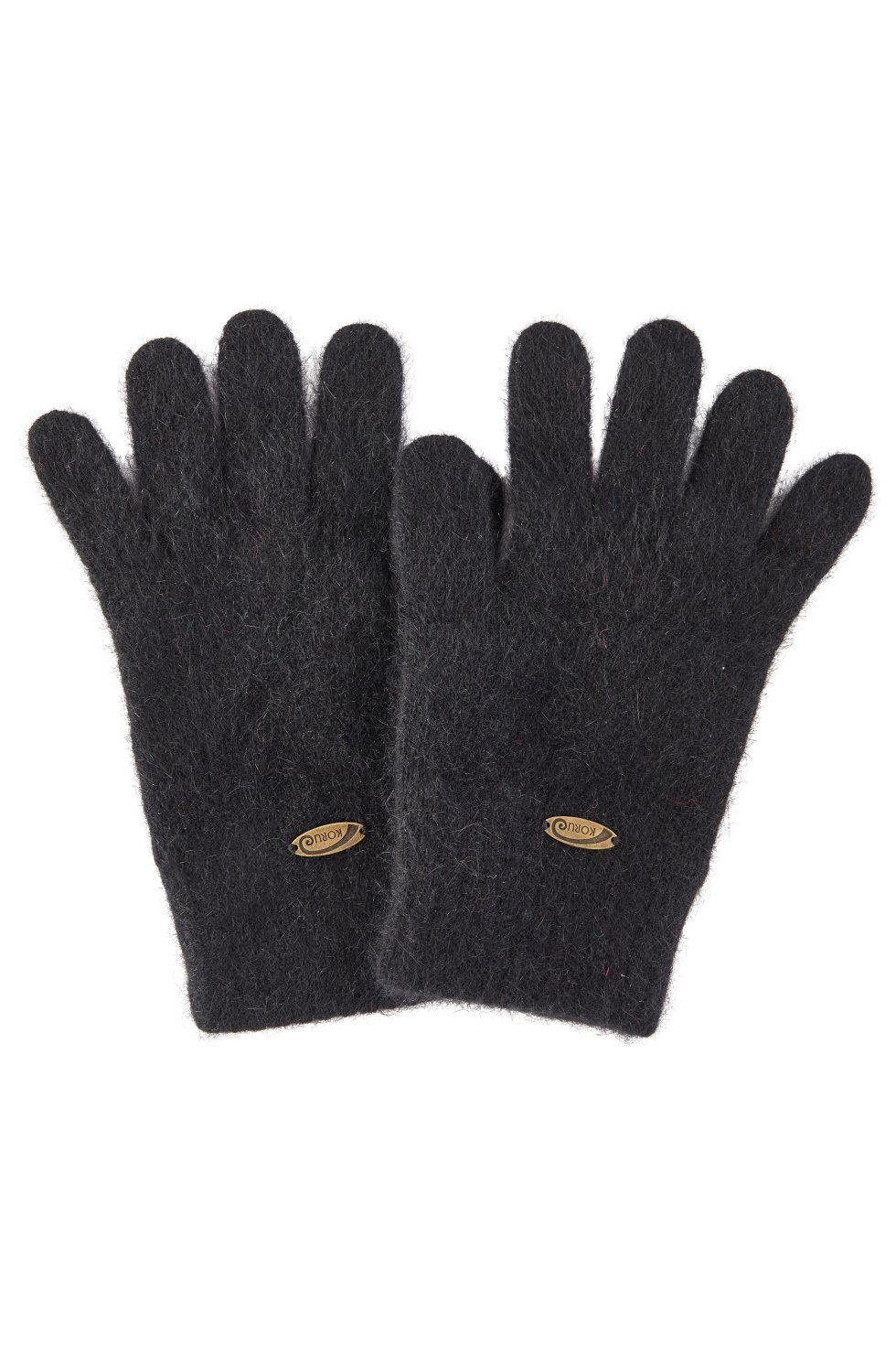 Koru der Possumhaarfaser schwarz Knitwear Handschuhe Strickhandschuhe aus