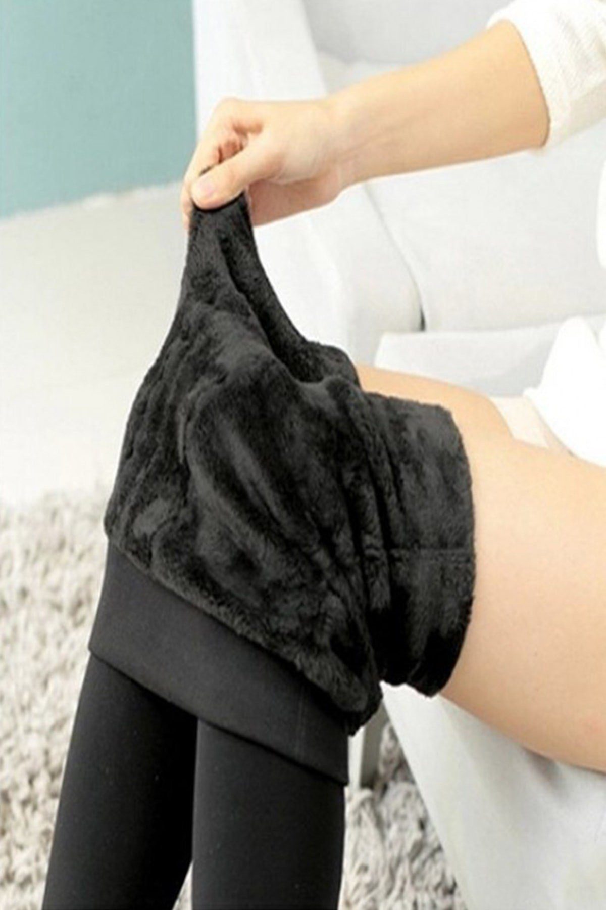 C&CITY Leggings Damen Thermo Plüsch Leggings günstig online kaufen