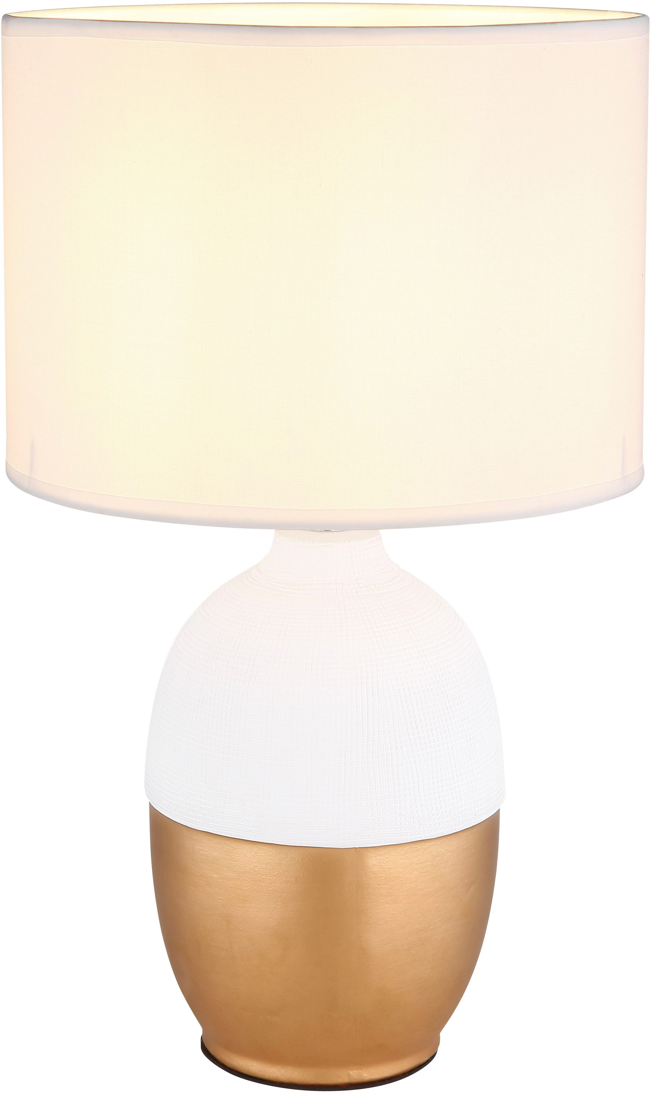 GLOBO LIGHTING Tischleuchte VALENTINO, ohne Leuchtmittel, Tischlampe Nachttischlampe Deko-Tischleuchte Schlafzimmer