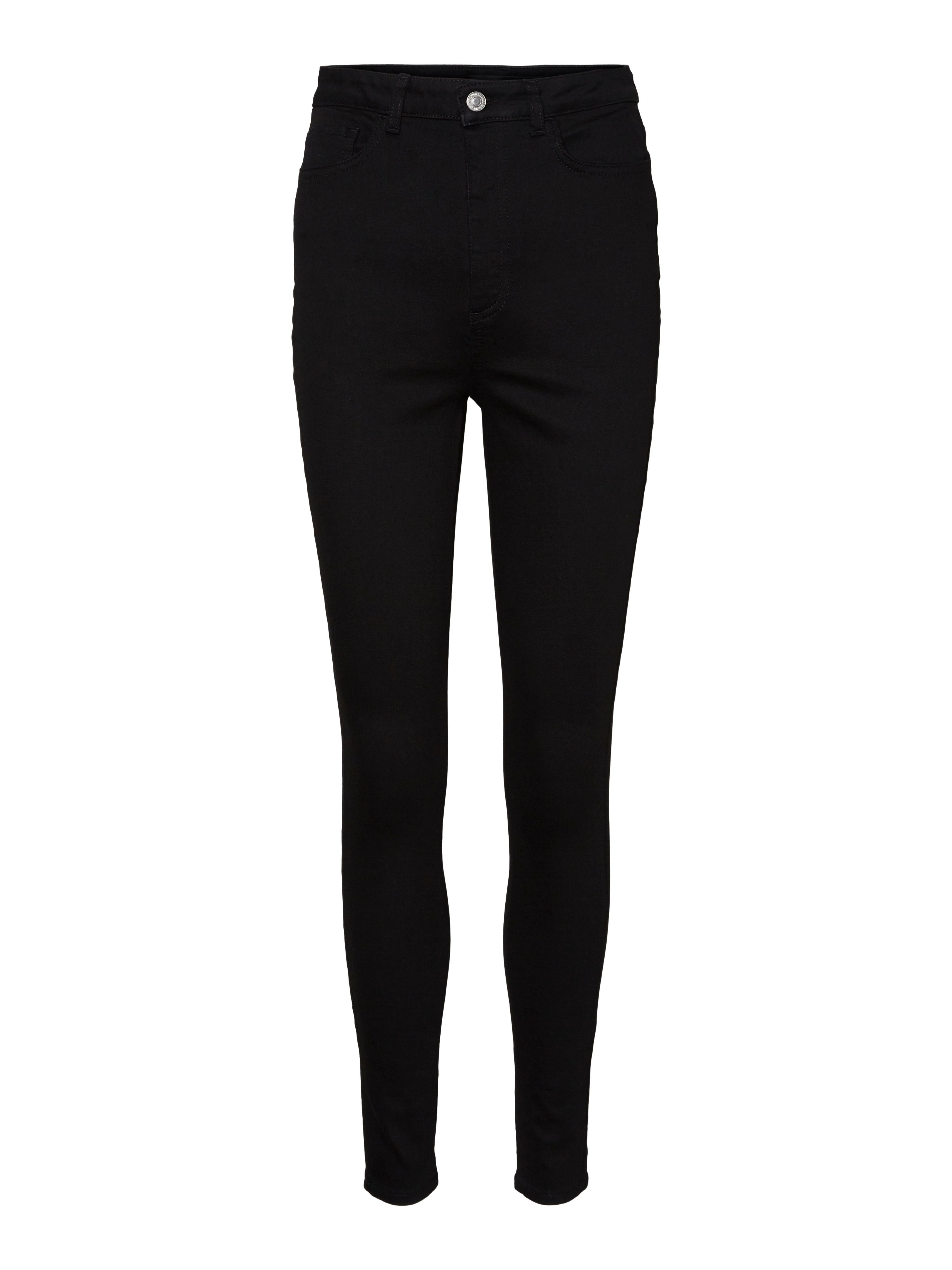 Skinny-fit-Jeans VMSANDRA SHR SKINNY JEANS BLACK NOOS