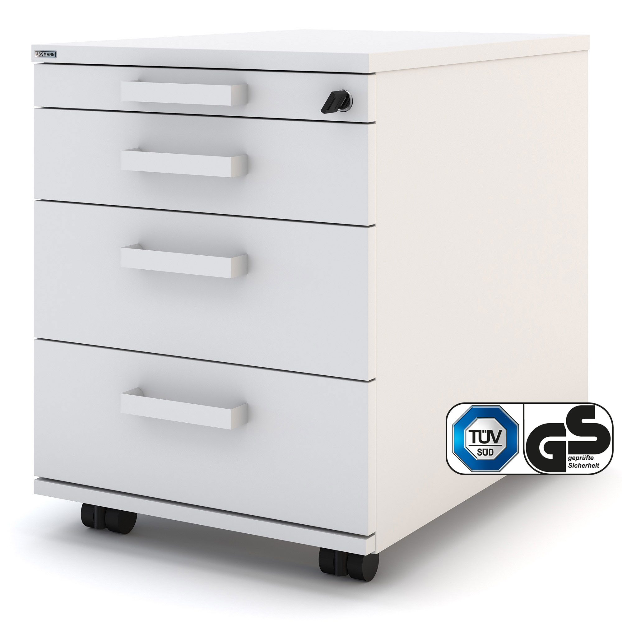 ASSMANN Büromöbel Rollcontainer Pontis, (Abschließbar 41x58x53cm, fertig mo günstig online kaufen