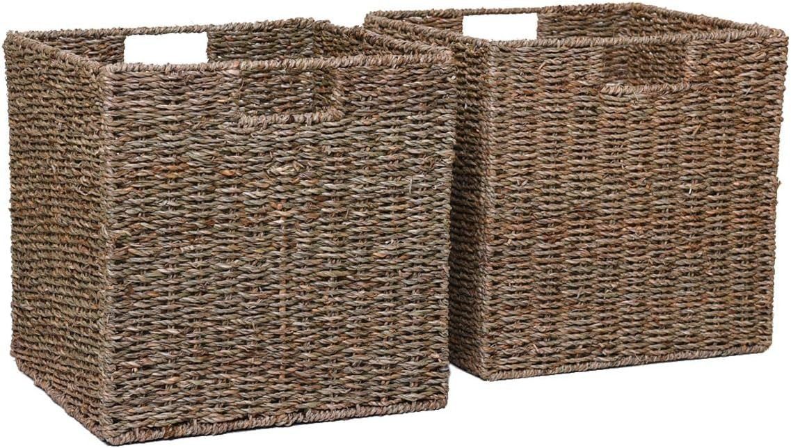 VIVANNO Regalkorb Seegras SEEGRA Rechteckig - Natur Geflochten (Set, 2 St), günstig online kaufen