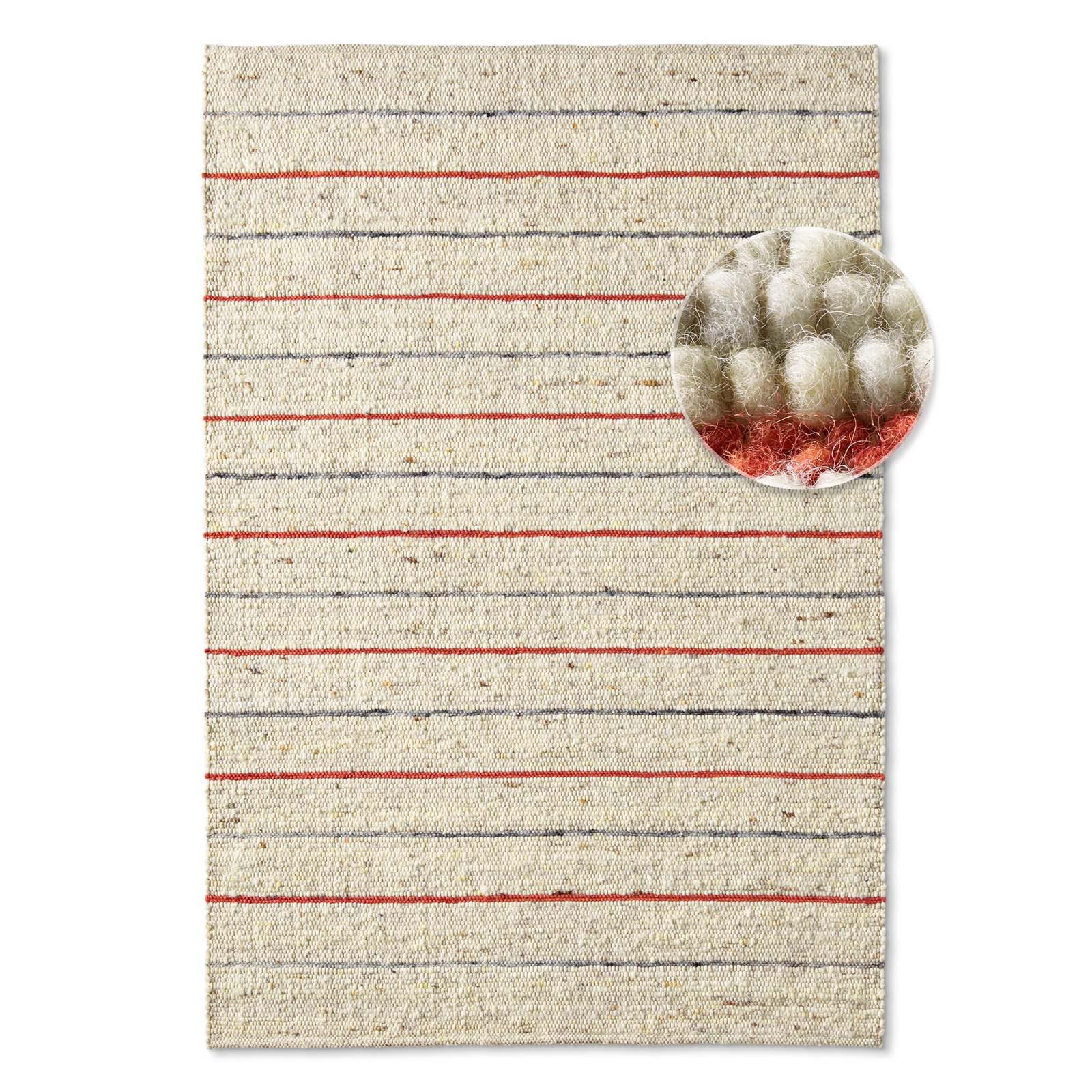 TaraCarpet Wollteppich TaraCarpet Weidenthal handgewebter Schurwollteppich günstig online kaufen