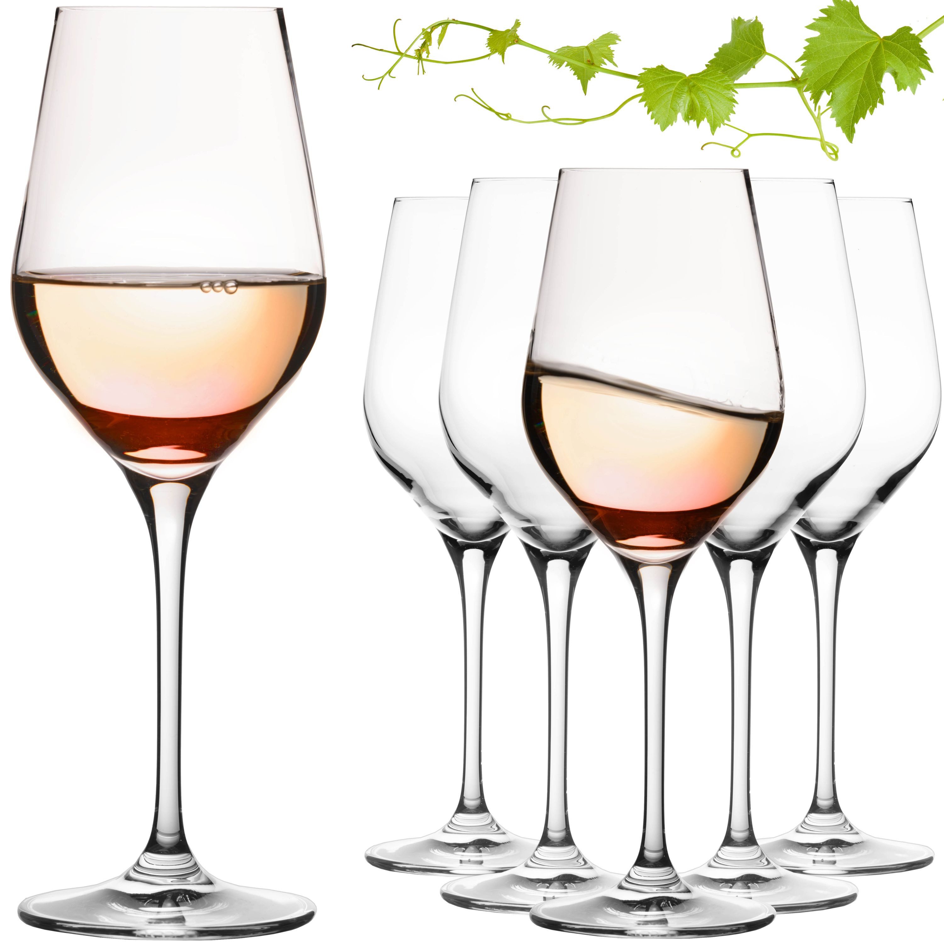 IMPERIAL glass Weinglas Weißweingläser 200ml "Sydney" Set 6-Teilig, Crystalline Glas, Riesling Glas aus Crystalline Glas Weingläser Spülmaschinenfest
