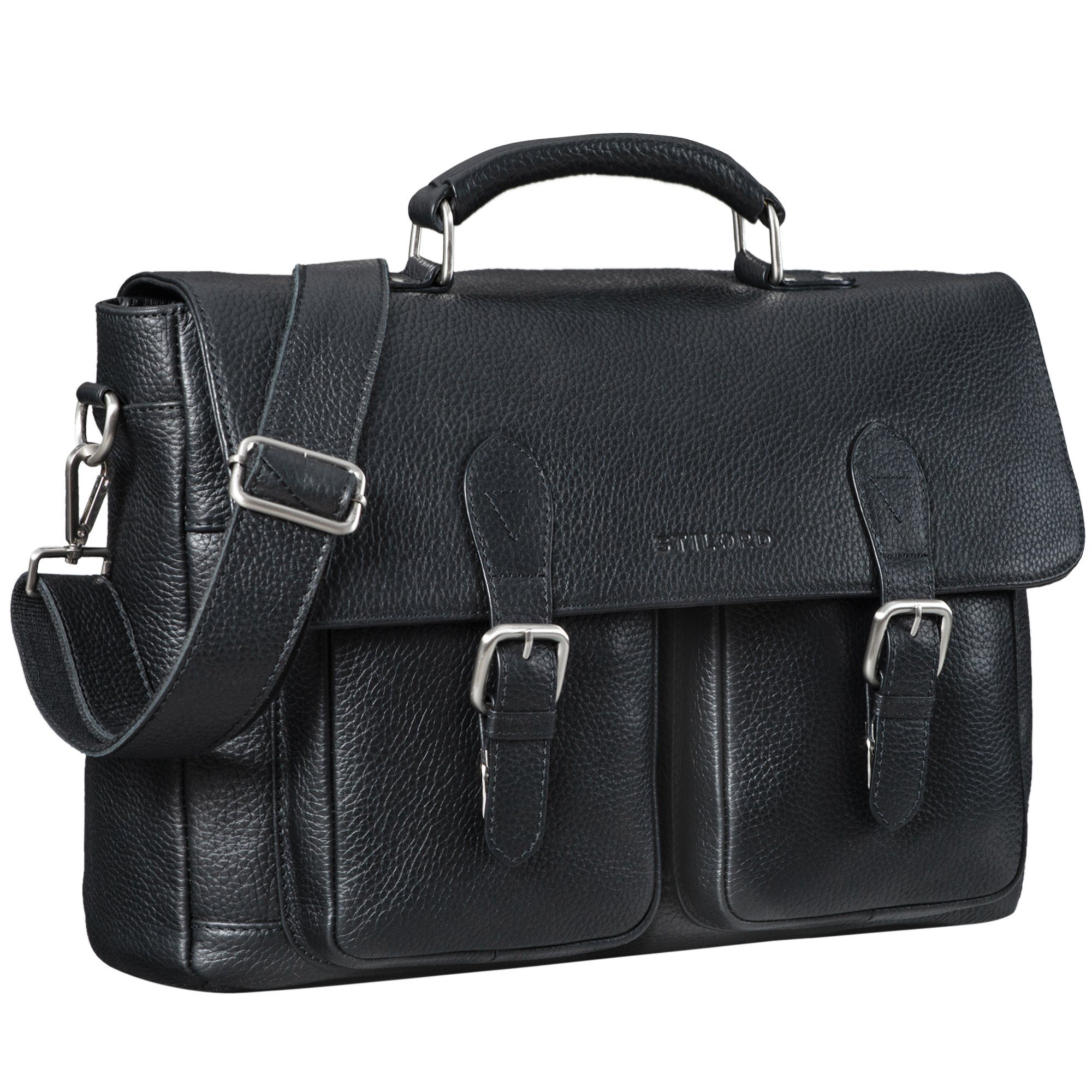 STILORD Aktentasche "Owen" Laptop Aktentasche Leder