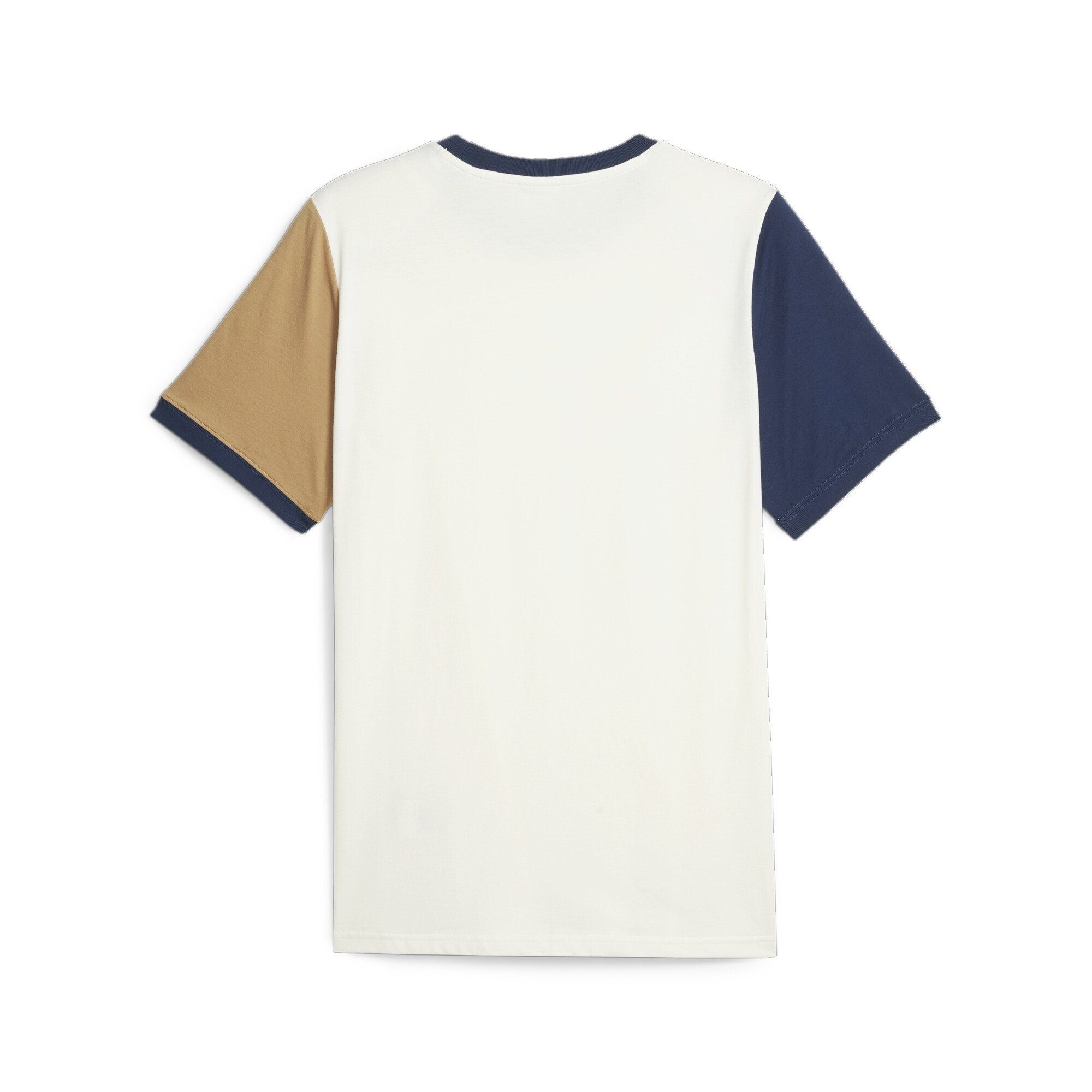 PUMA T-Shirt Herren Block Persian T-Shirt Blue White Classics Warm