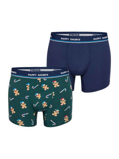 HAPPY SHORTS Retro Pants XMAS (2-St) Retro-Boxer Retro-shorts unterhose