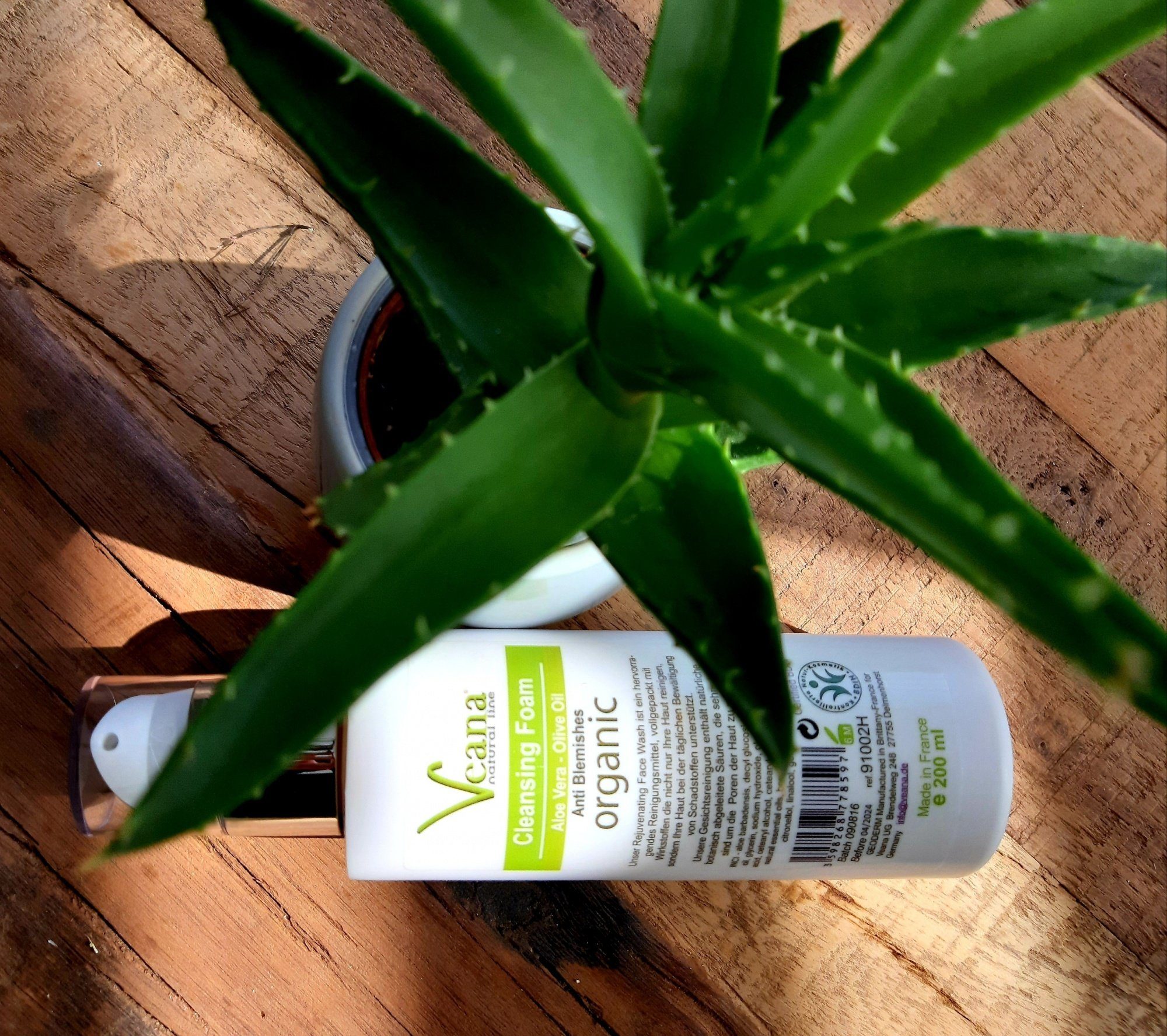 Veana Gesichtsreinigungsgel Cure Vegetale Reinigungs-Schaum (200ml) bei Rosacea, Couperose, Akne