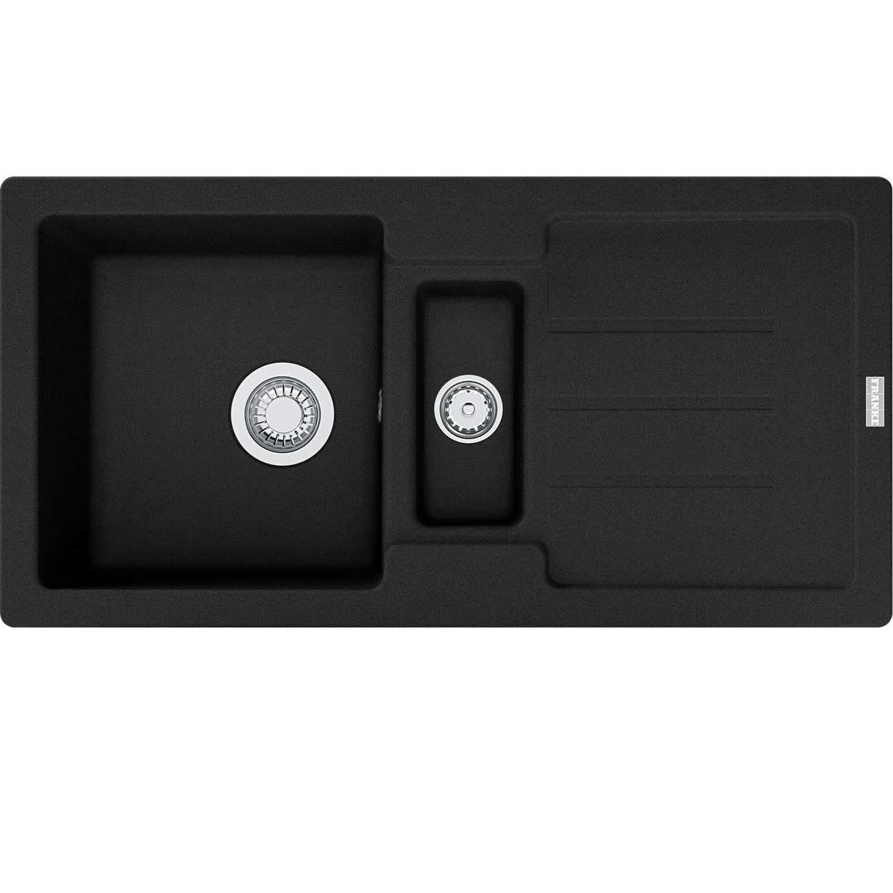 Einbauspüle Smart Strata Einbauspüle STG 651-86 Onyx Drehknopf ab 60cm