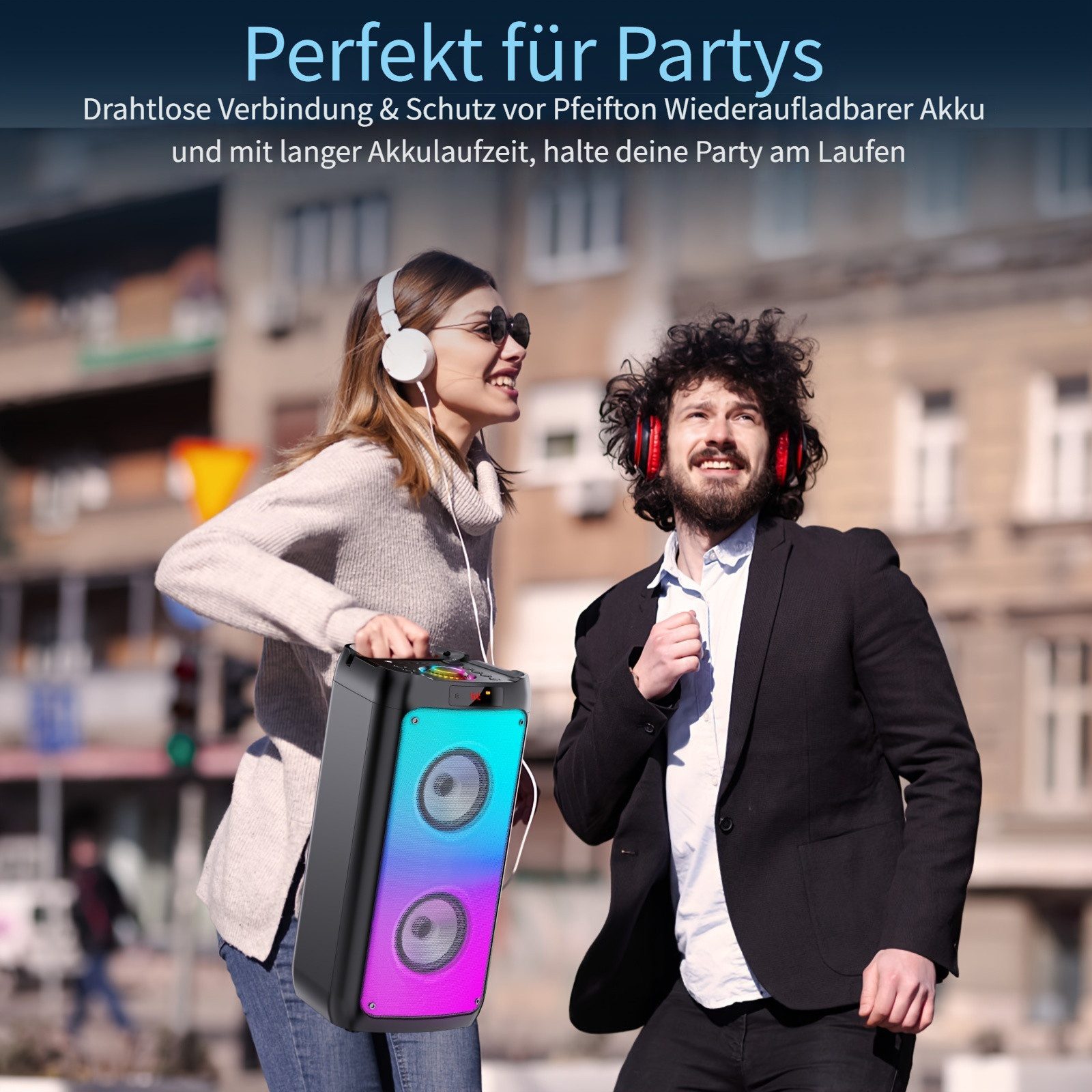 JYX Party Tragbare Bluetooth-Lautsprecher (für Holiday Party)