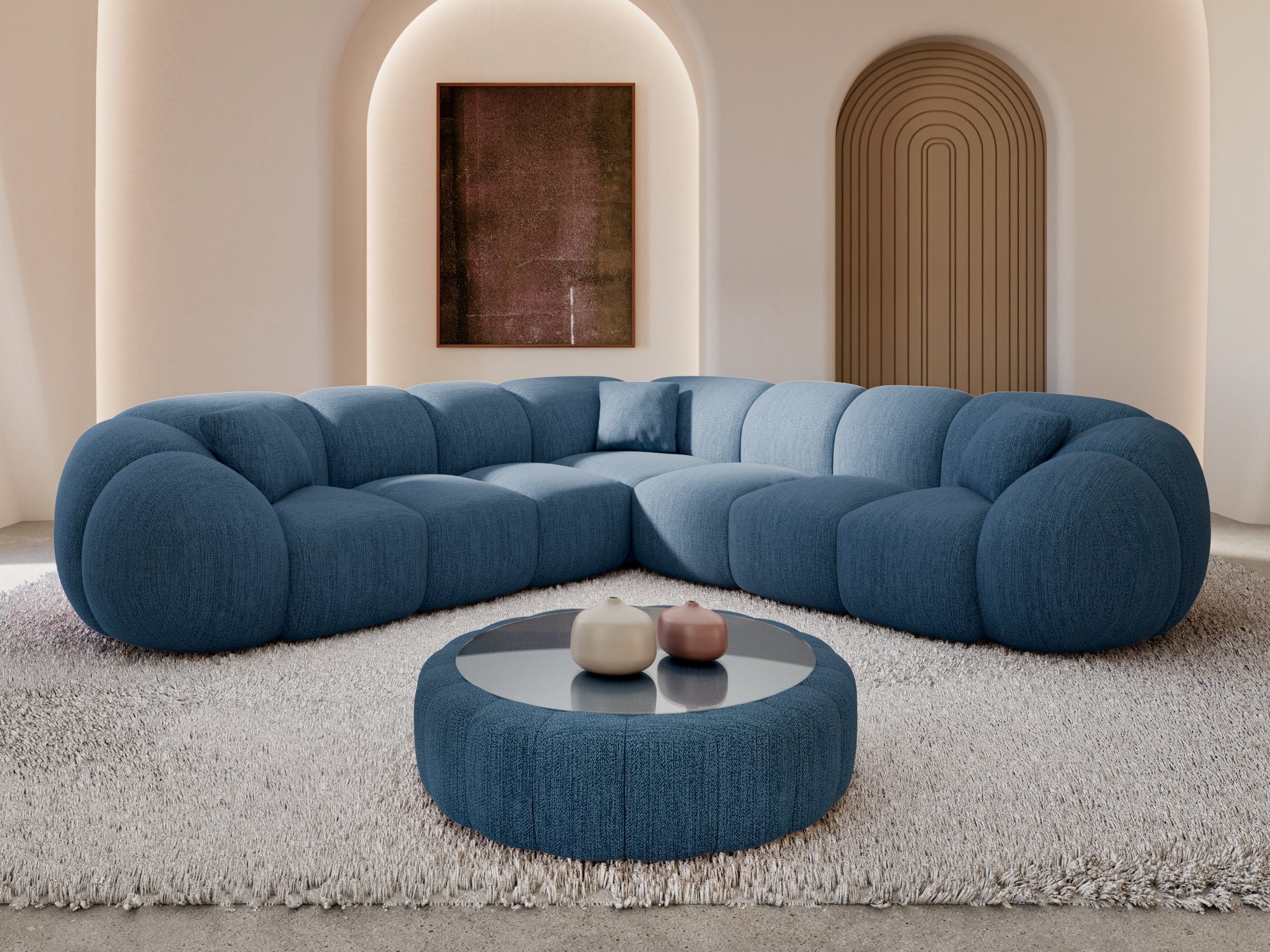 Sofa Dreams Ecksofa Couch Valderosa L-Form in Stoff, Ecksofa, L-Form, Zeitloser Look in L-Form, 2 Zierkissen inklusive