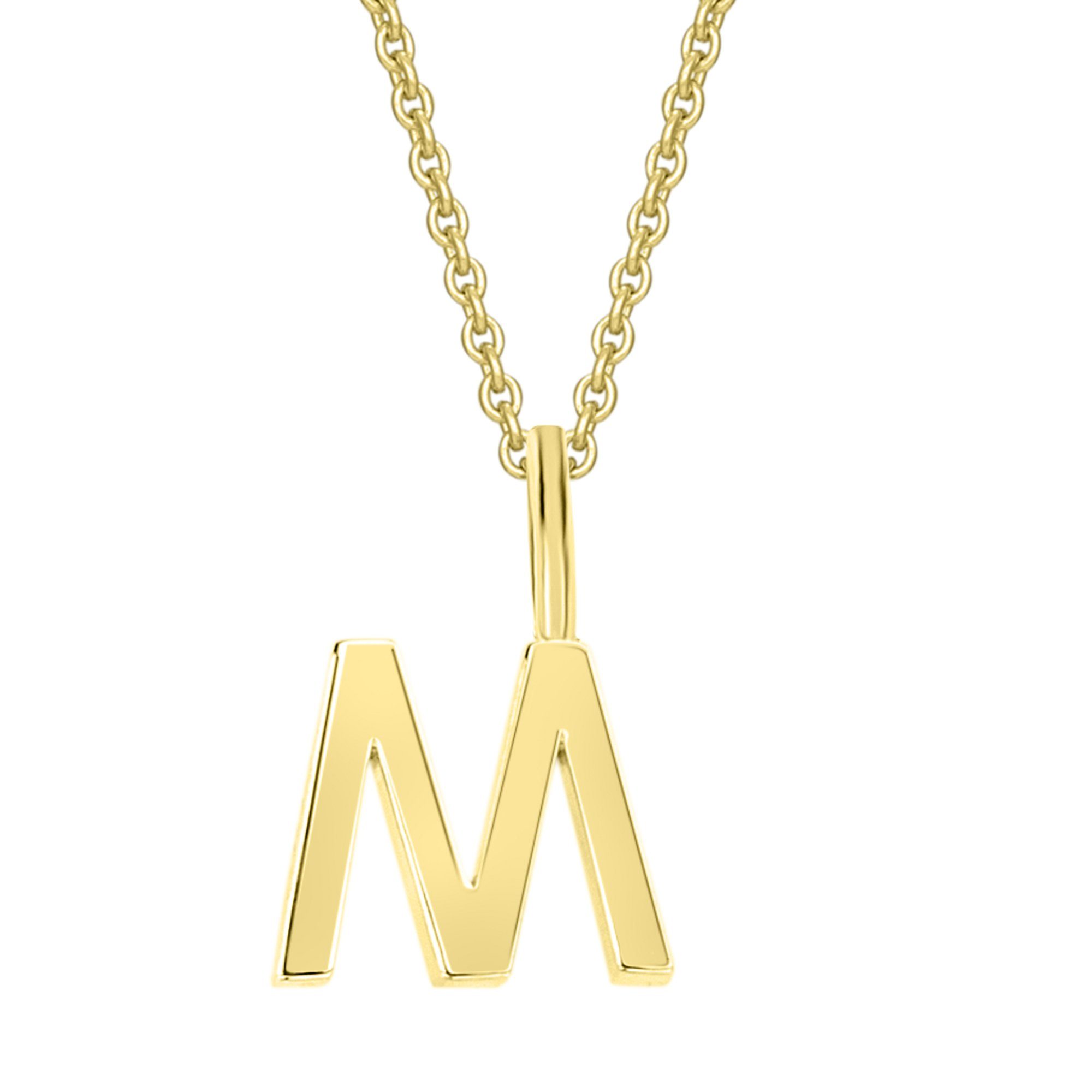 ONE ELEMENT Kettenanhänger Buchstabe M Buchstaben Anhänger aus 333 Gelbgold günstig online kaufen