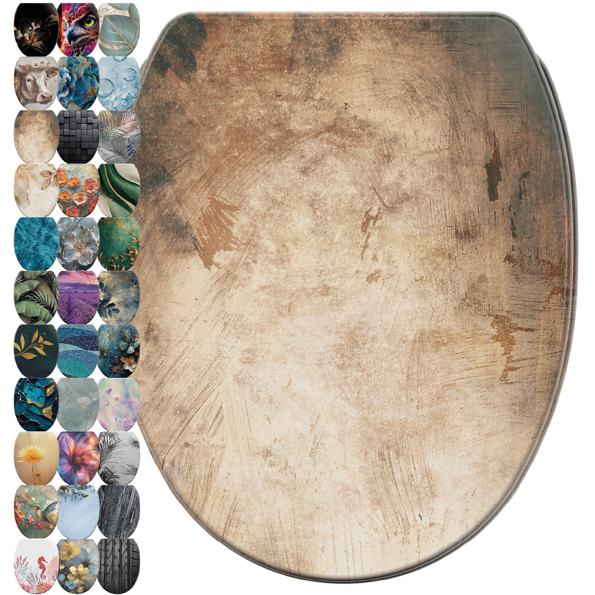 Sanilo WC-Sitz mit Absenkautomatik & Top Fix in vielen Designs, hochwertig, abnehmbar, leichte Montage von oben, mit Schraubenzieher