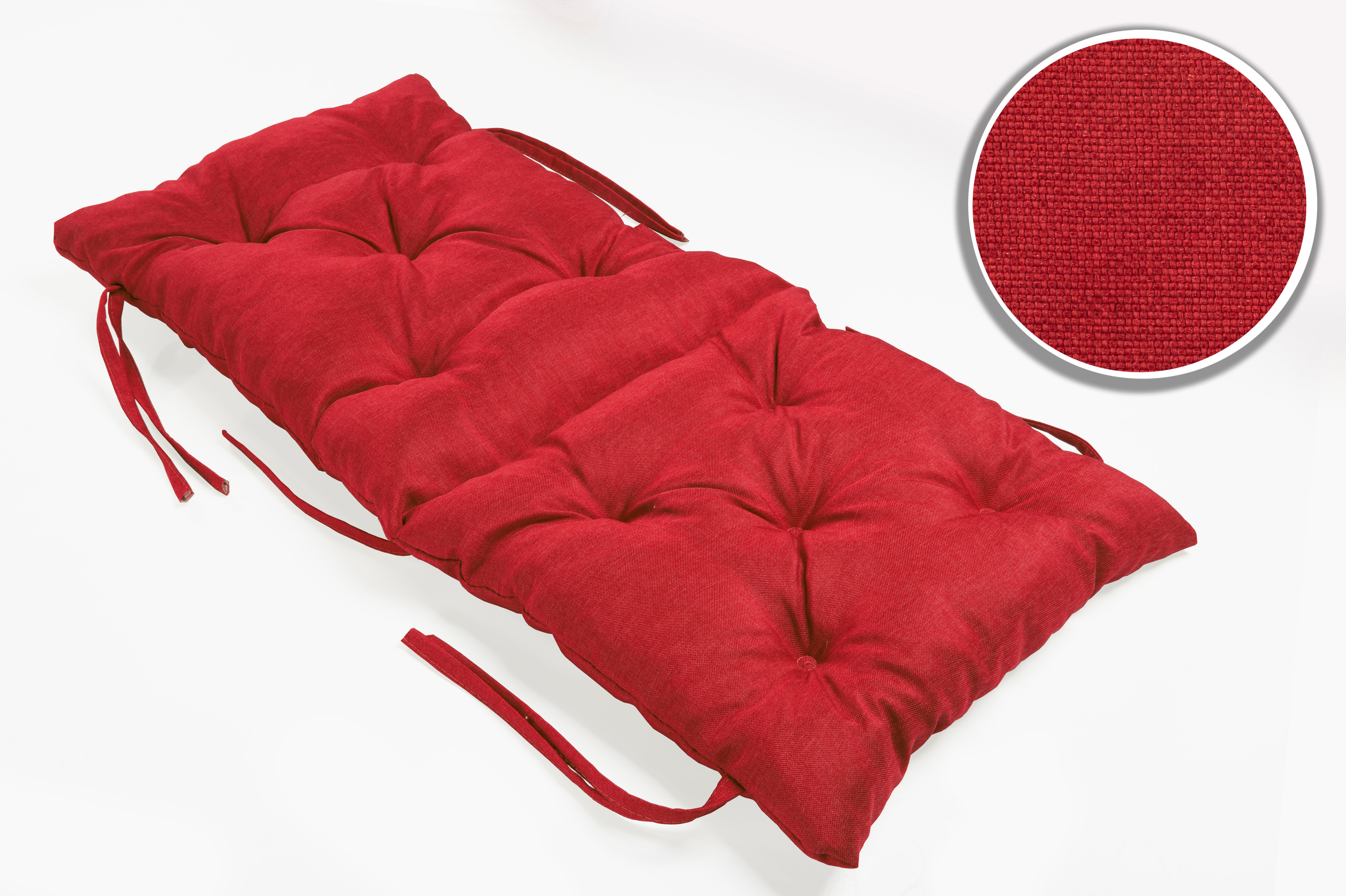 sunnypillow Bankauflage Bankauflage Stuhlkissen viele Farben und Größen zur Auswahl, 50x50x50cm rot