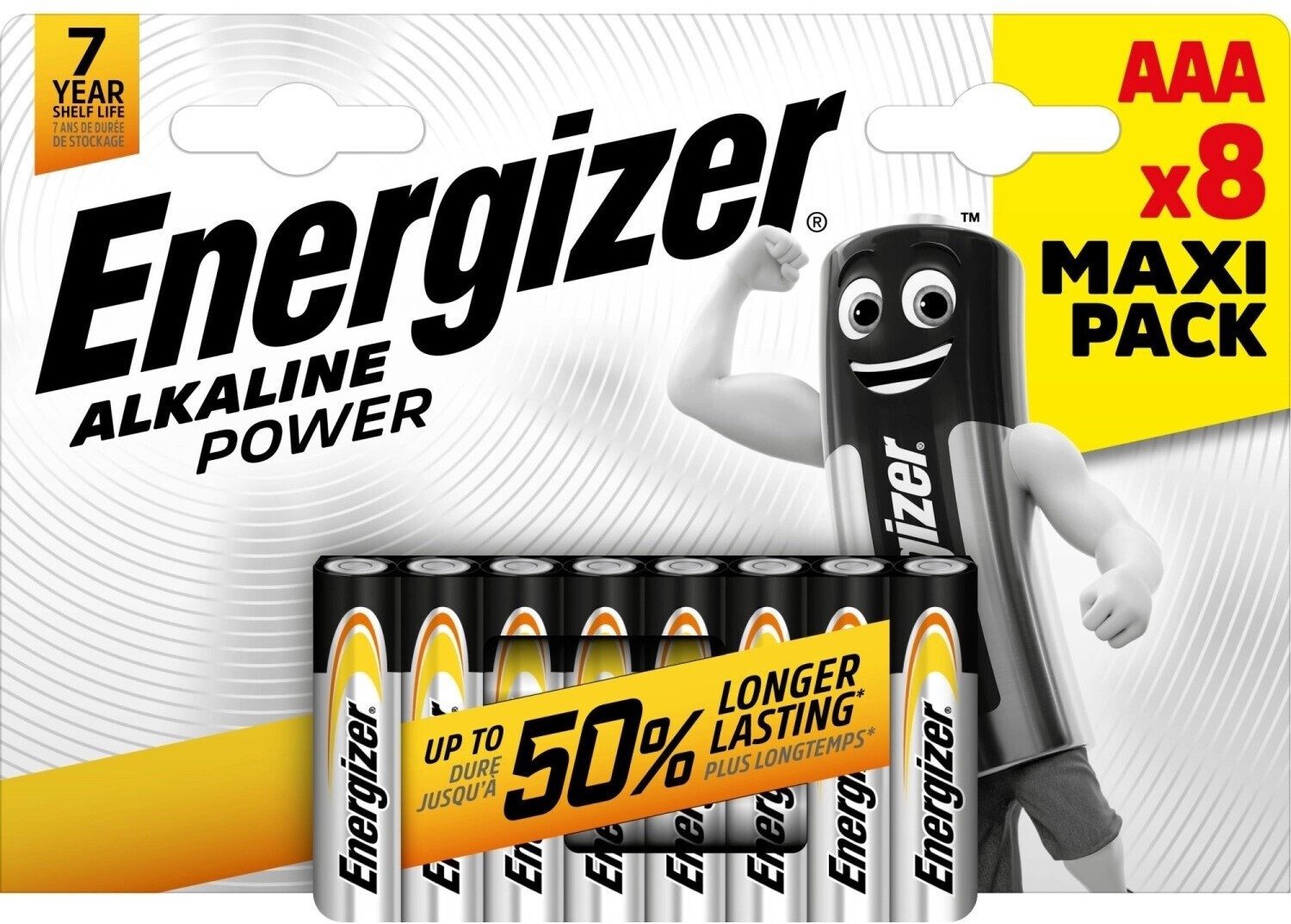 Energizer Energizer Power Max Alkaline Batterie AAA 1,5 V 800 mAh Batterie Batterie, (1.5 V V), Flexible Gestaltung