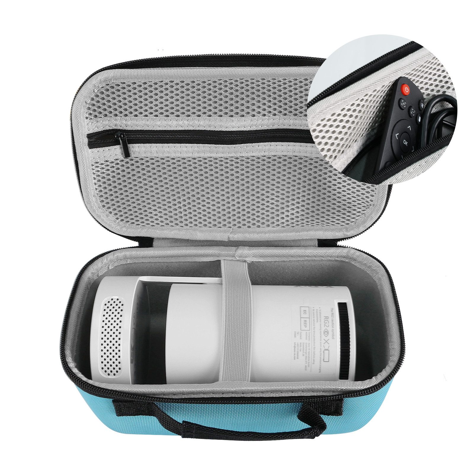 XGODY Gimbal 3S LED-Beamer Android 14 Mini-Beamer (12000 lm, 8000:1, 1280 x 720 px, Bluetooth Projektor 5G WiFi, LED-Beamer, Projektionsgröße 35-130 Zoll)