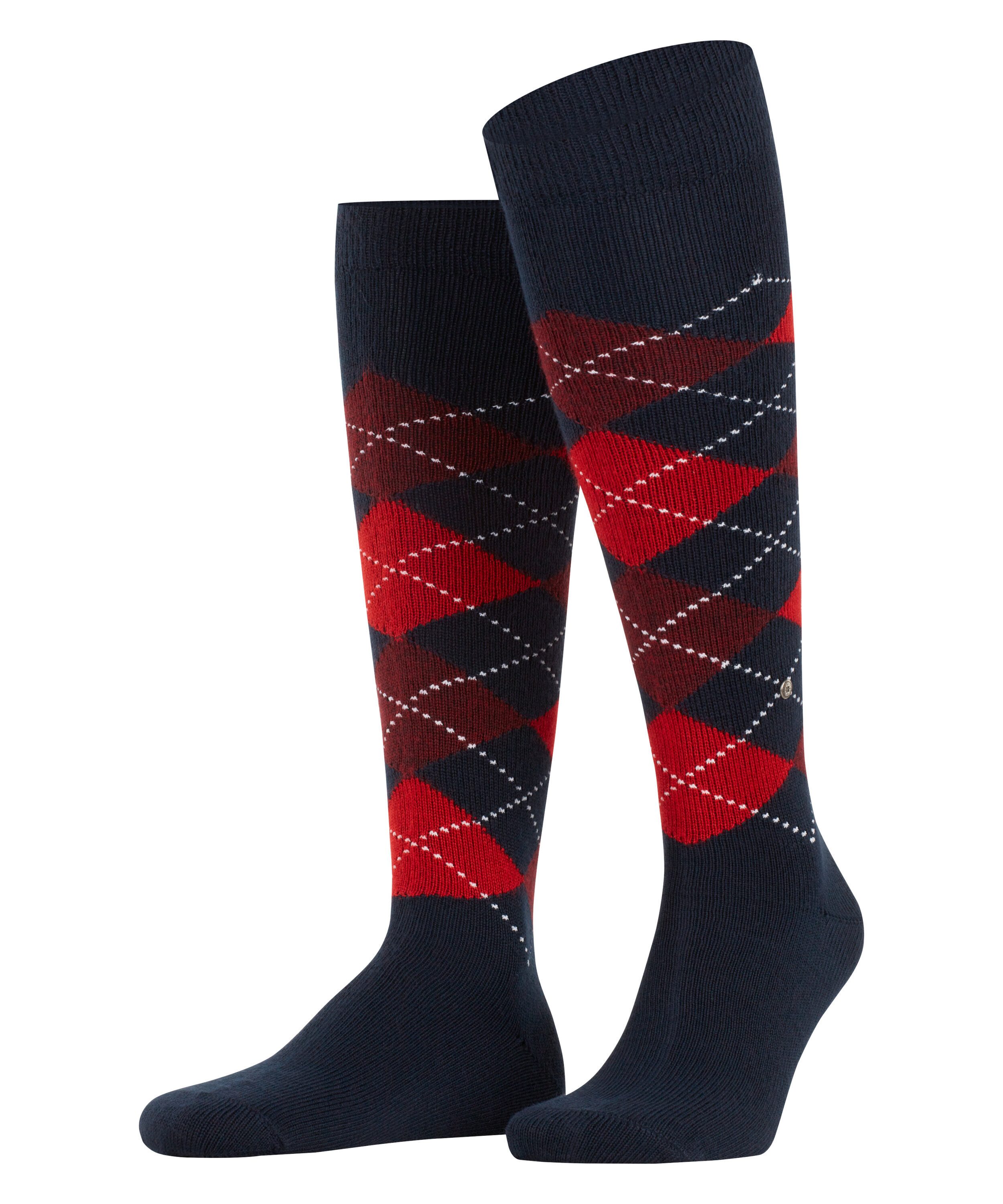 Burlington Kniestrümpfe Preston Einheitsgröße 40-46, Argyle-Muster, besonders weich