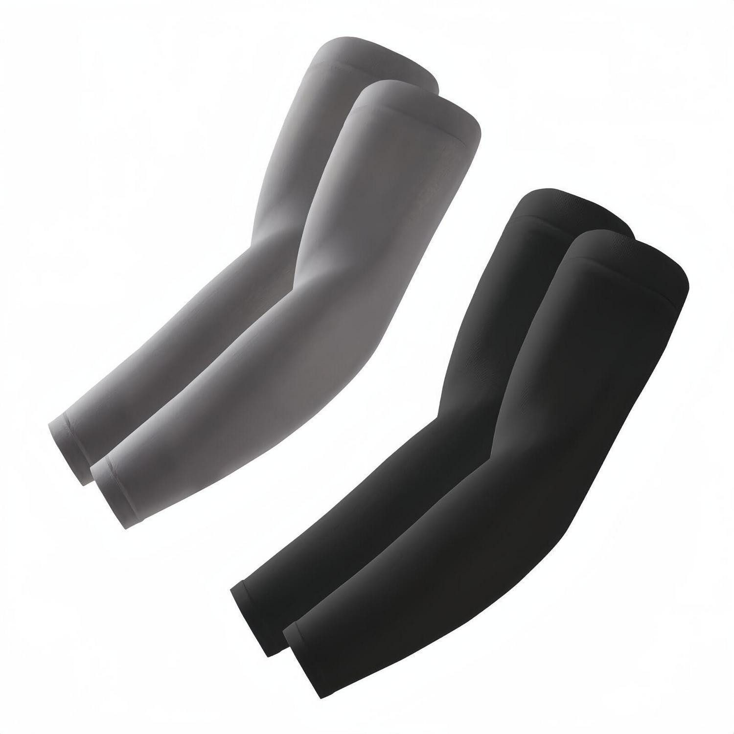 LuxusKollektion Armstulpen Armstulpen Damen Herren Schwarz+Dunkelgrau
