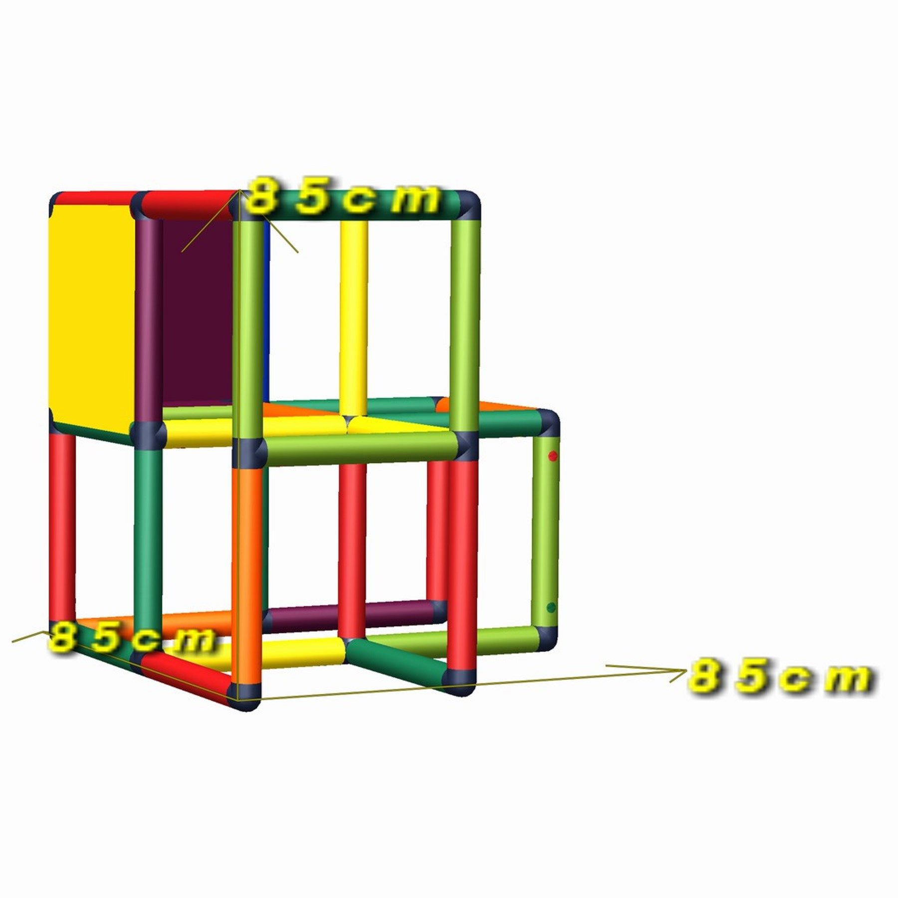 move and stic Klettergerüst MAS-6250 Dean multicolor, (Set)
