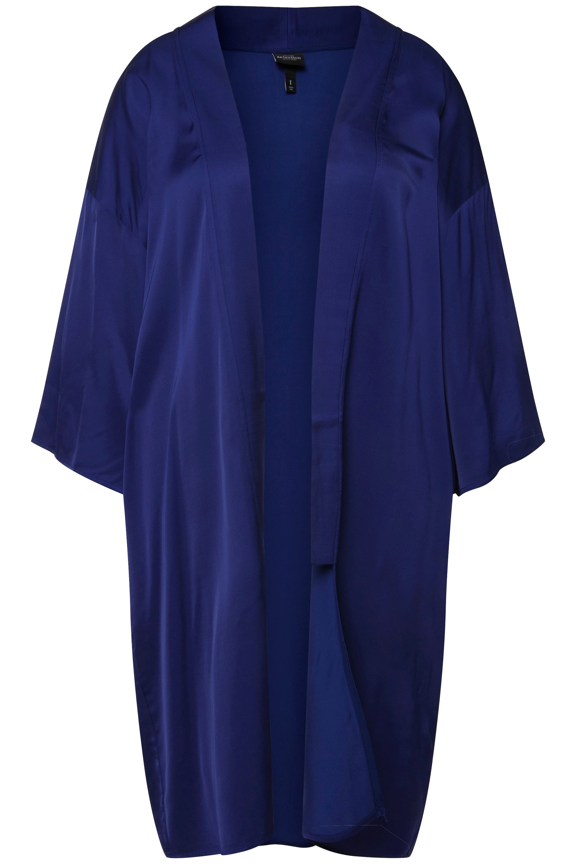 Ulla Popken Blusenjacke Kimono Schalkragen weite günstig online kaufen