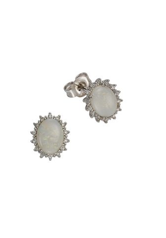 Серьги-гвоздики 585/- Weißgold O...