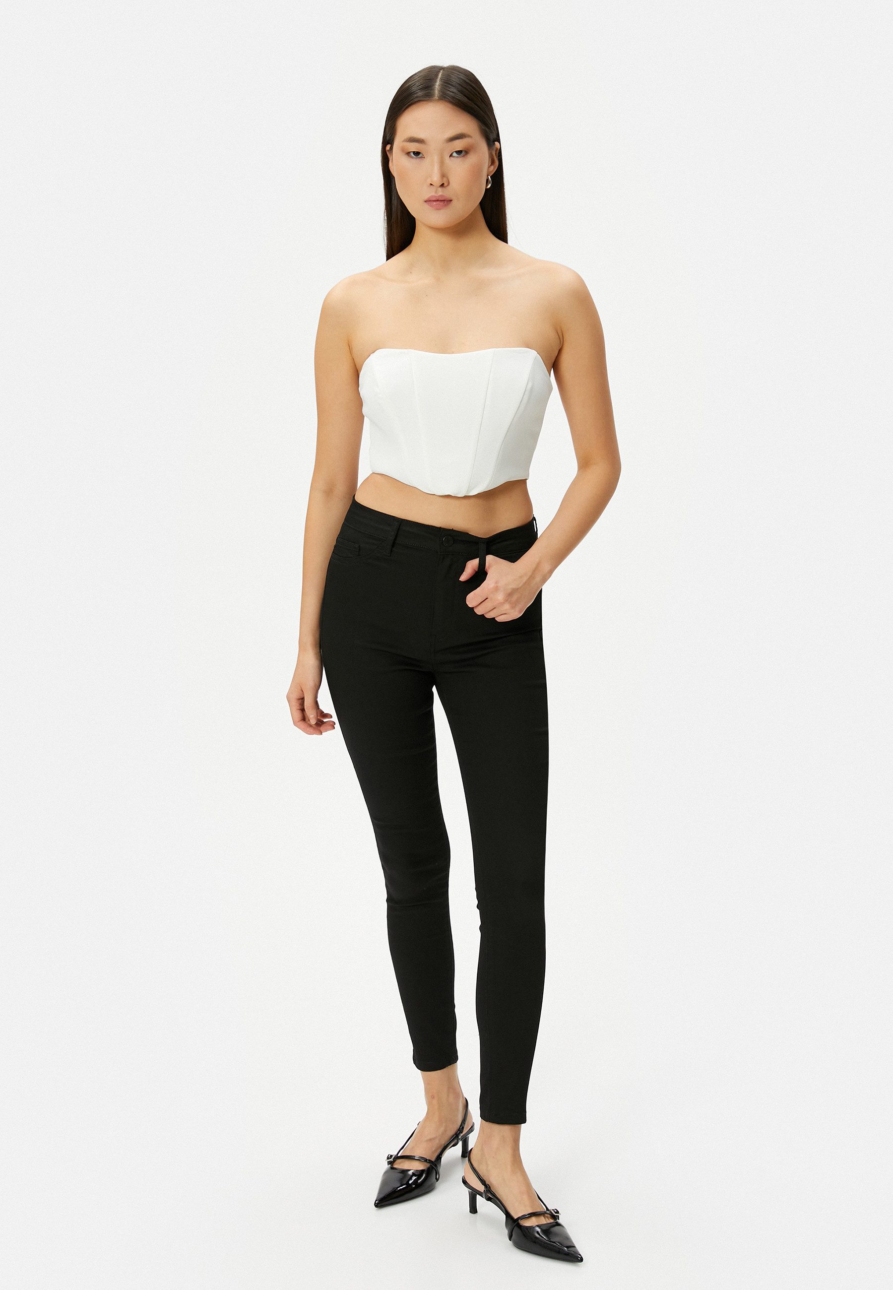 Koton 3/4-Jeans Denim Skinny Skinny-fit-Jeans